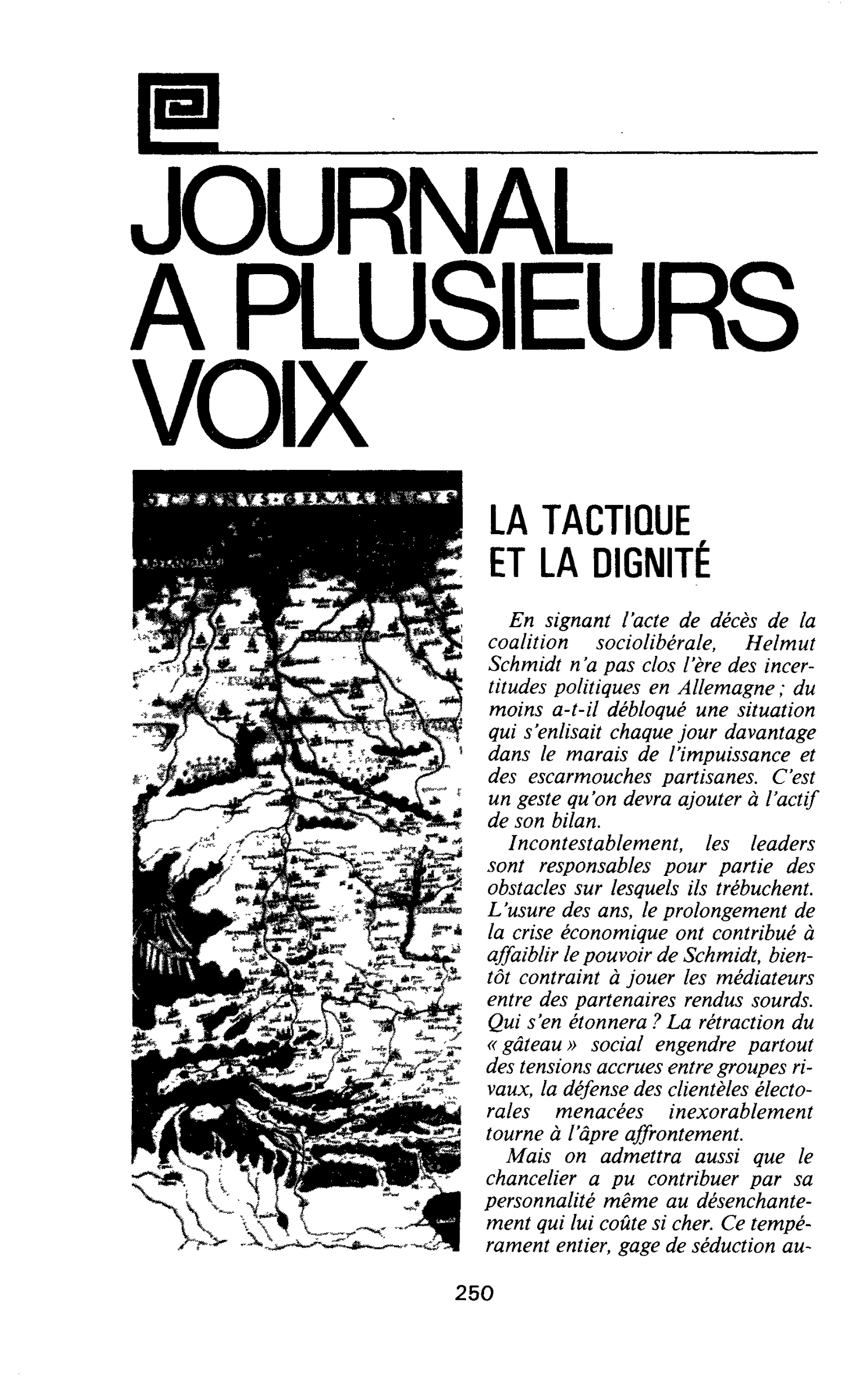 LA TACTIQUE ET LA DIGNITÉ