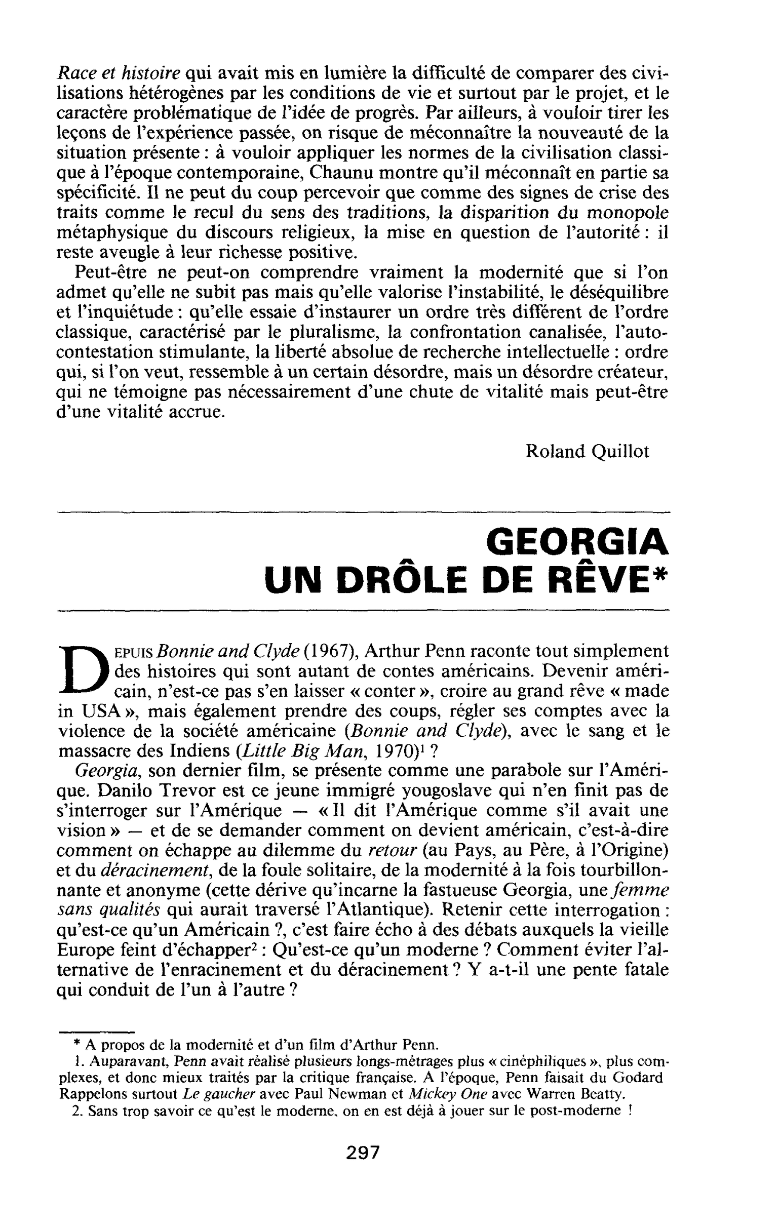 GEORGIA UN DRÔLE DE RÊVE