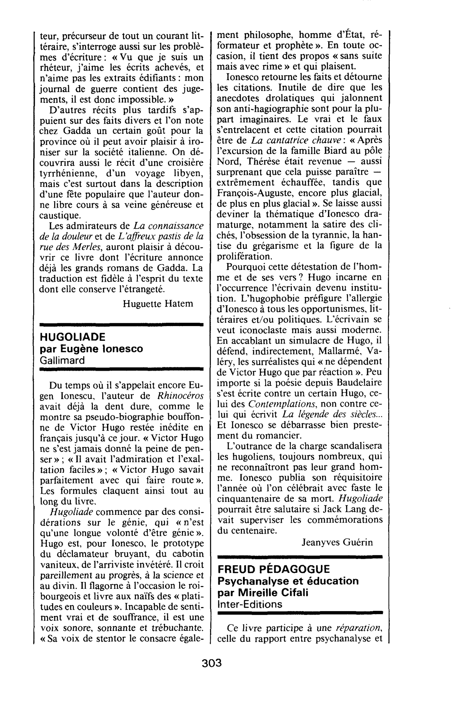 FREUD PÉDAGOGUE. Psychanalyse et éducation par Mireille Cifali