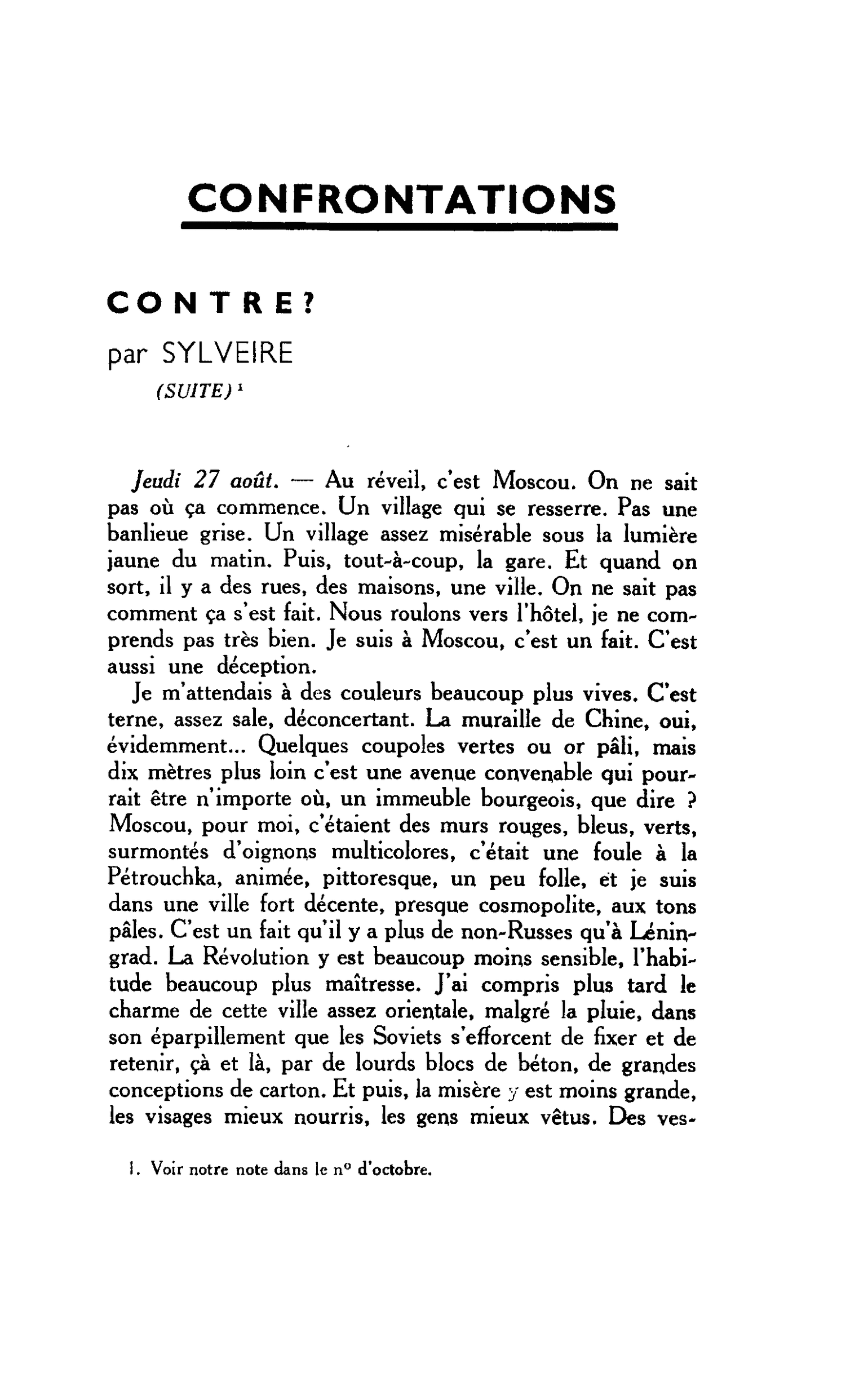 CONTRE ?
