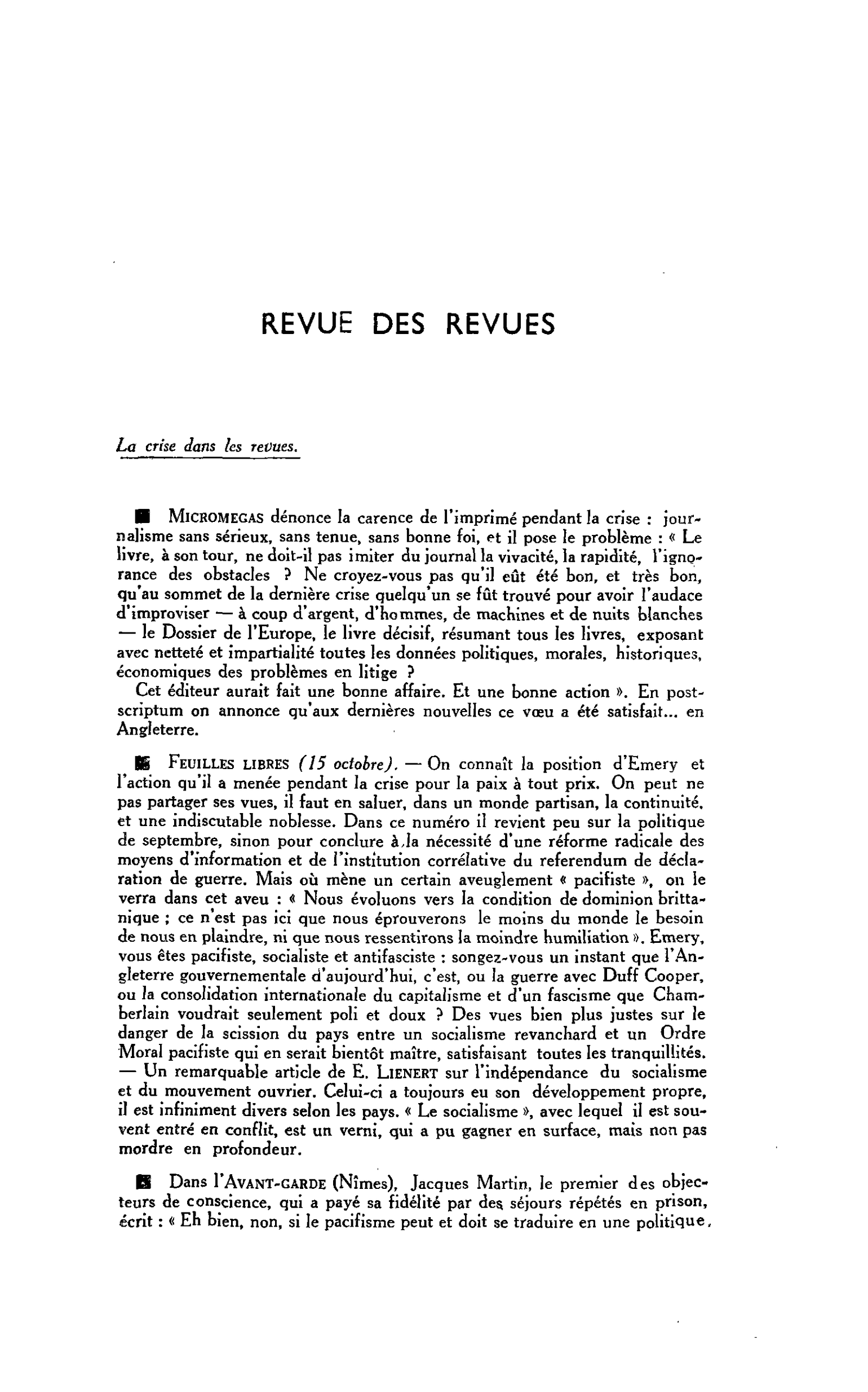 Dans l’Avant-garde (Nîmes)