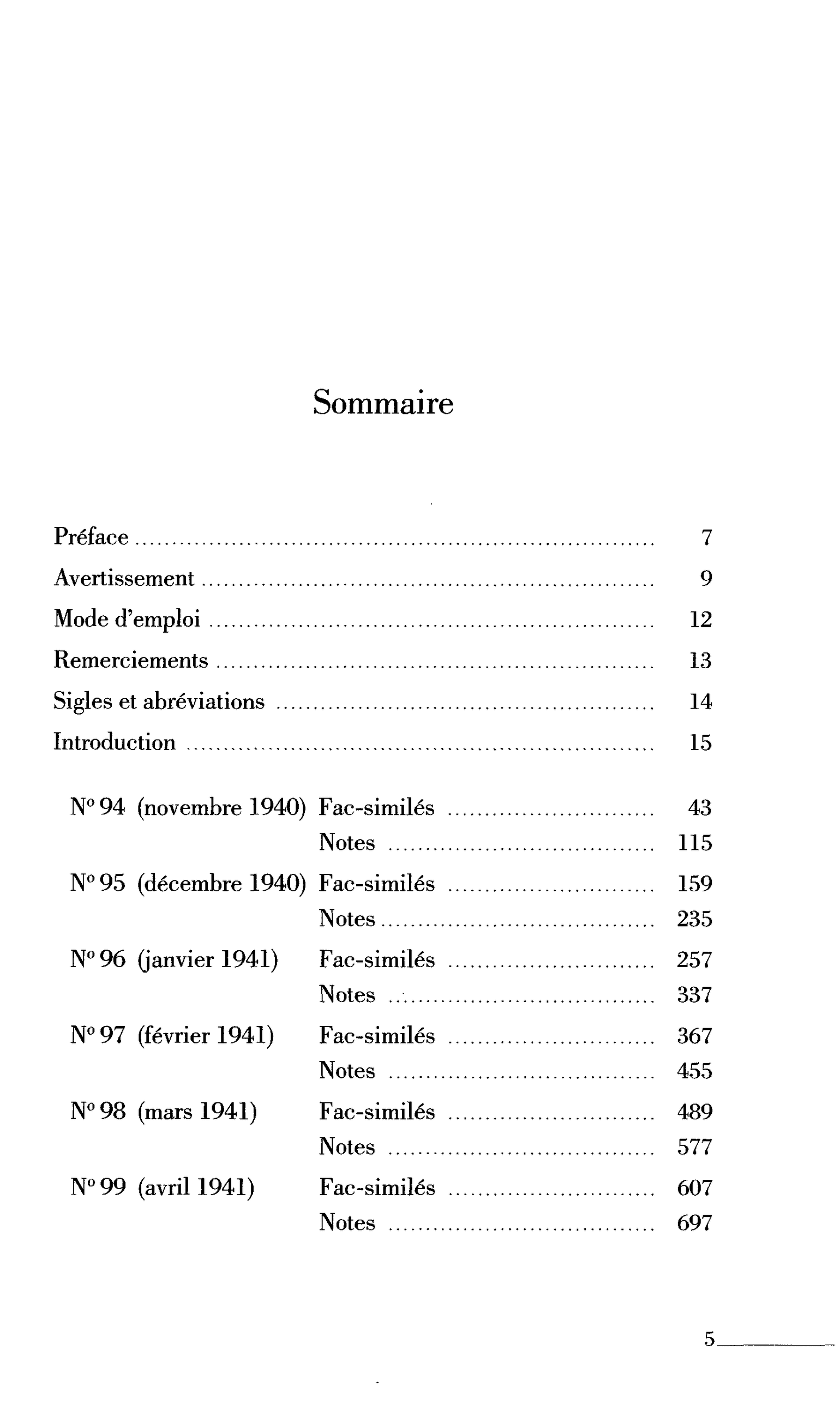 Sommaire
