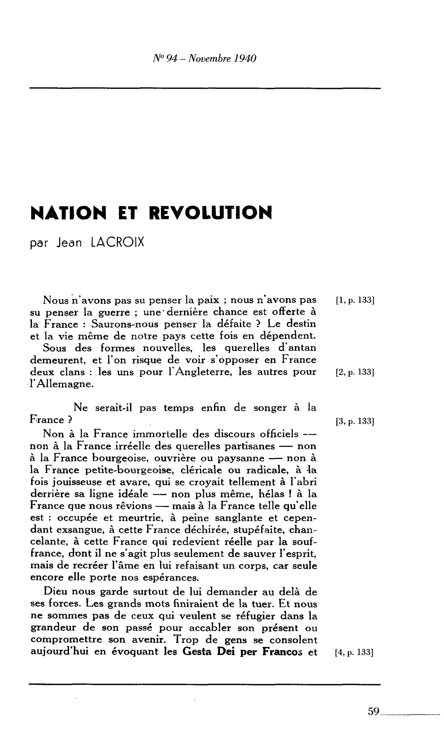 Nation et Révolution