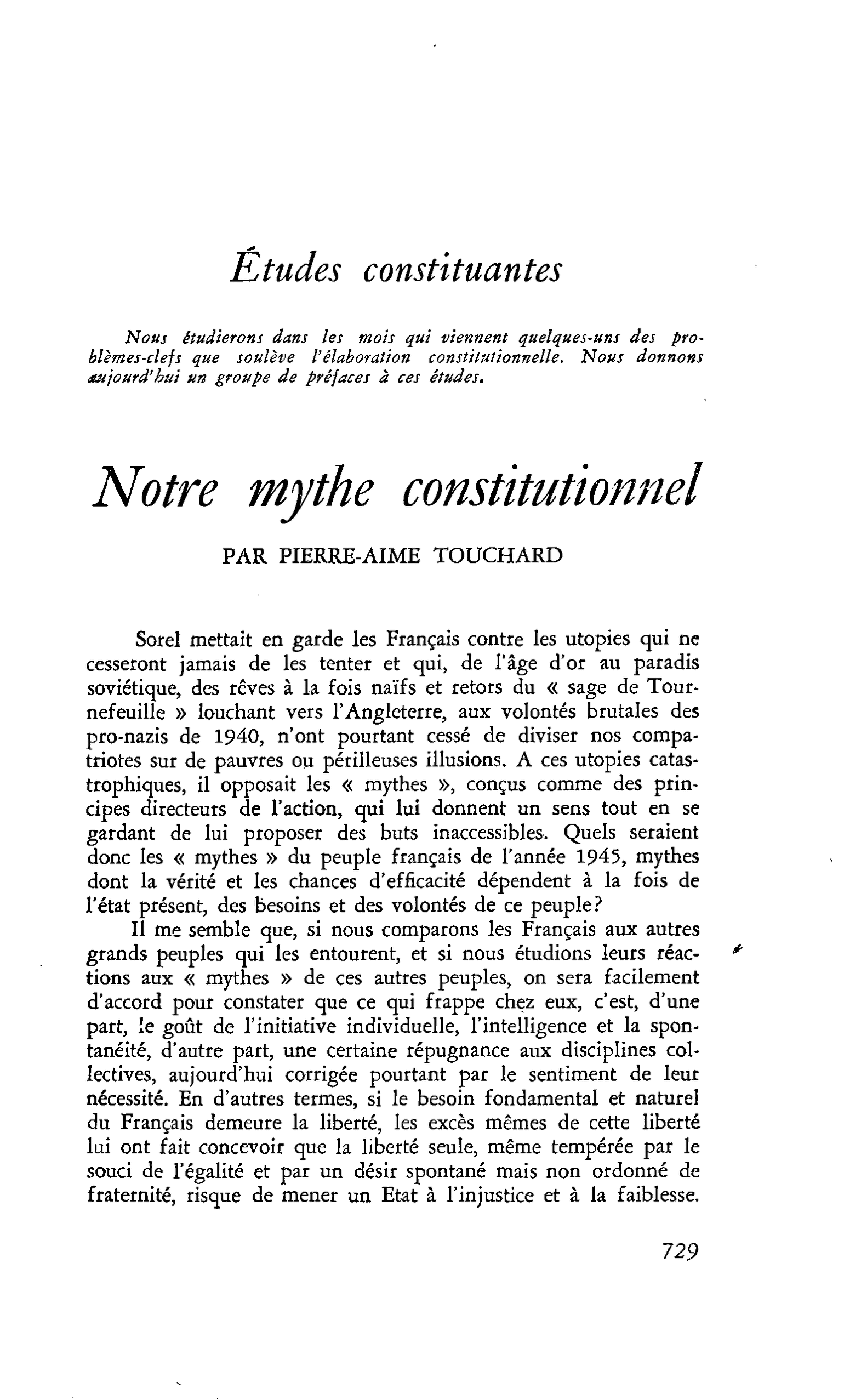 Études constituantes