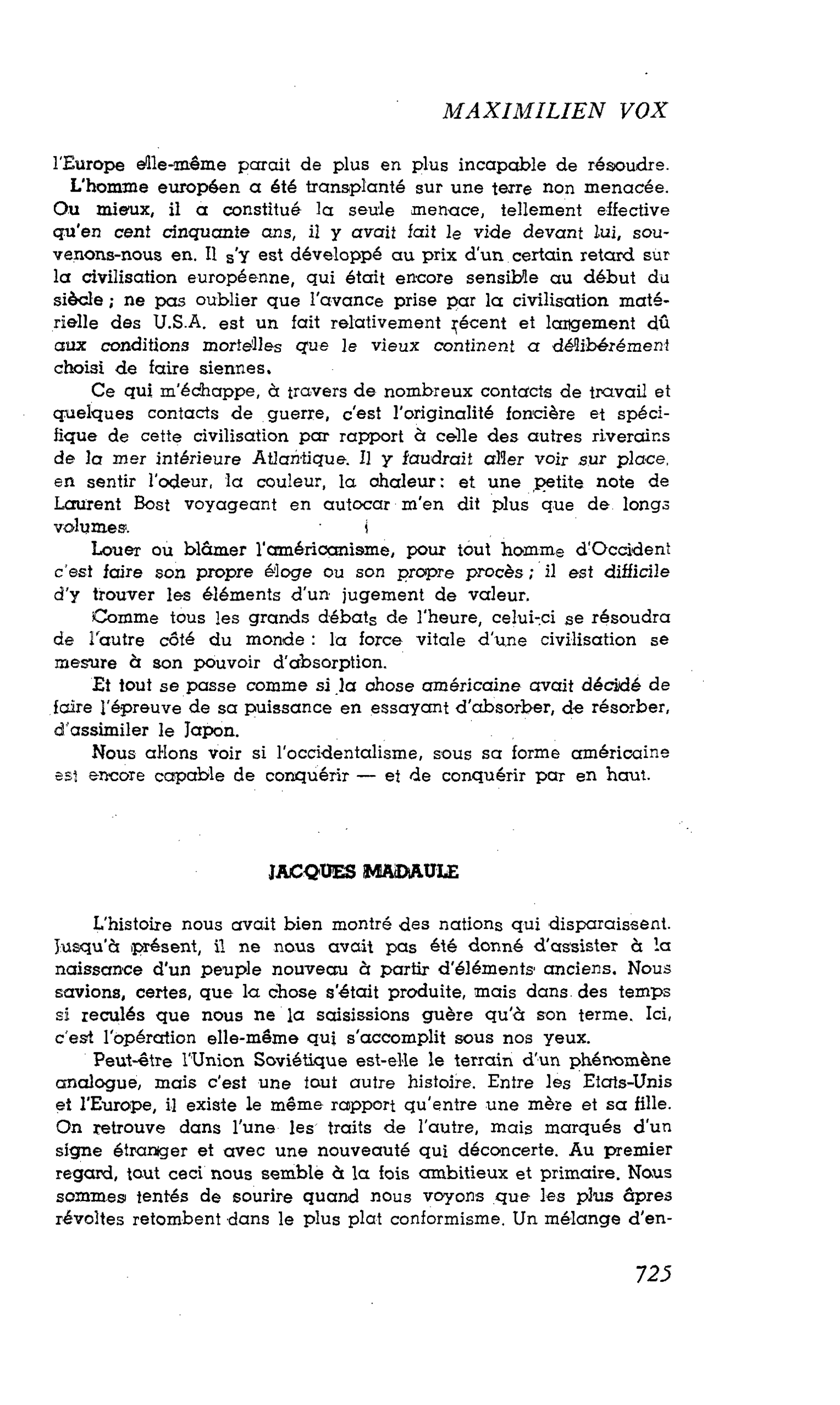 JACQUES MADAULE