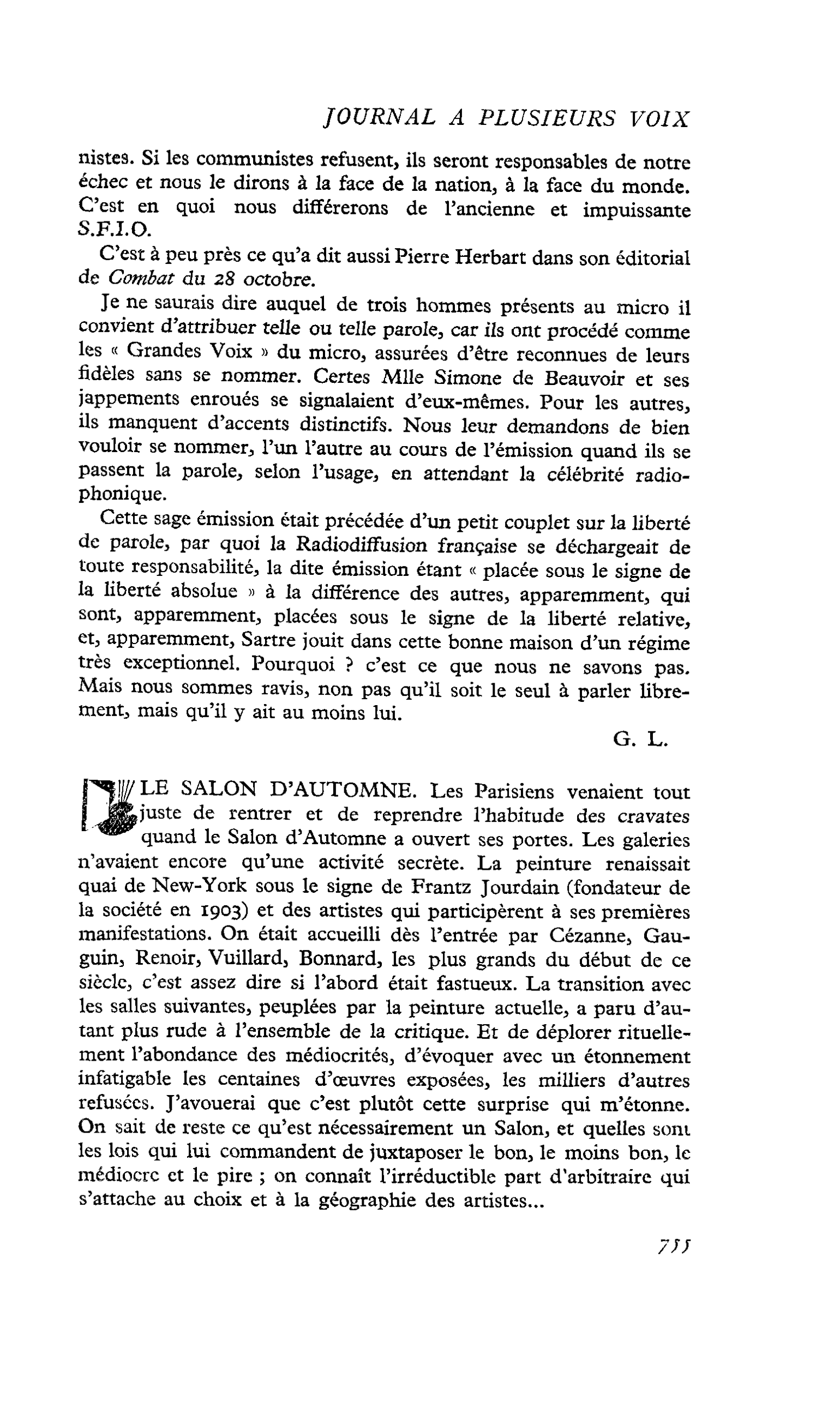 LE SALON D’AUTOMNE