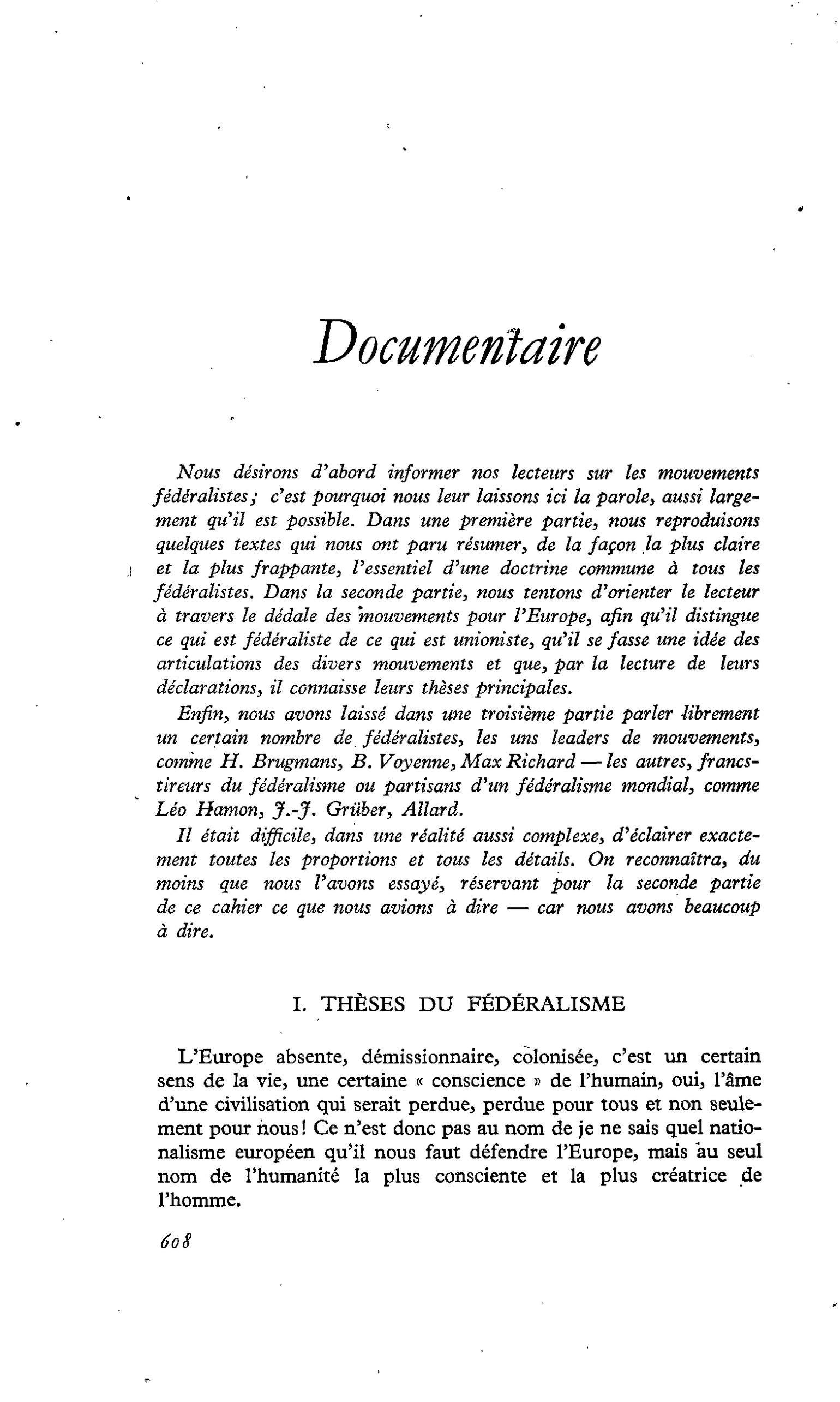 Documentaire