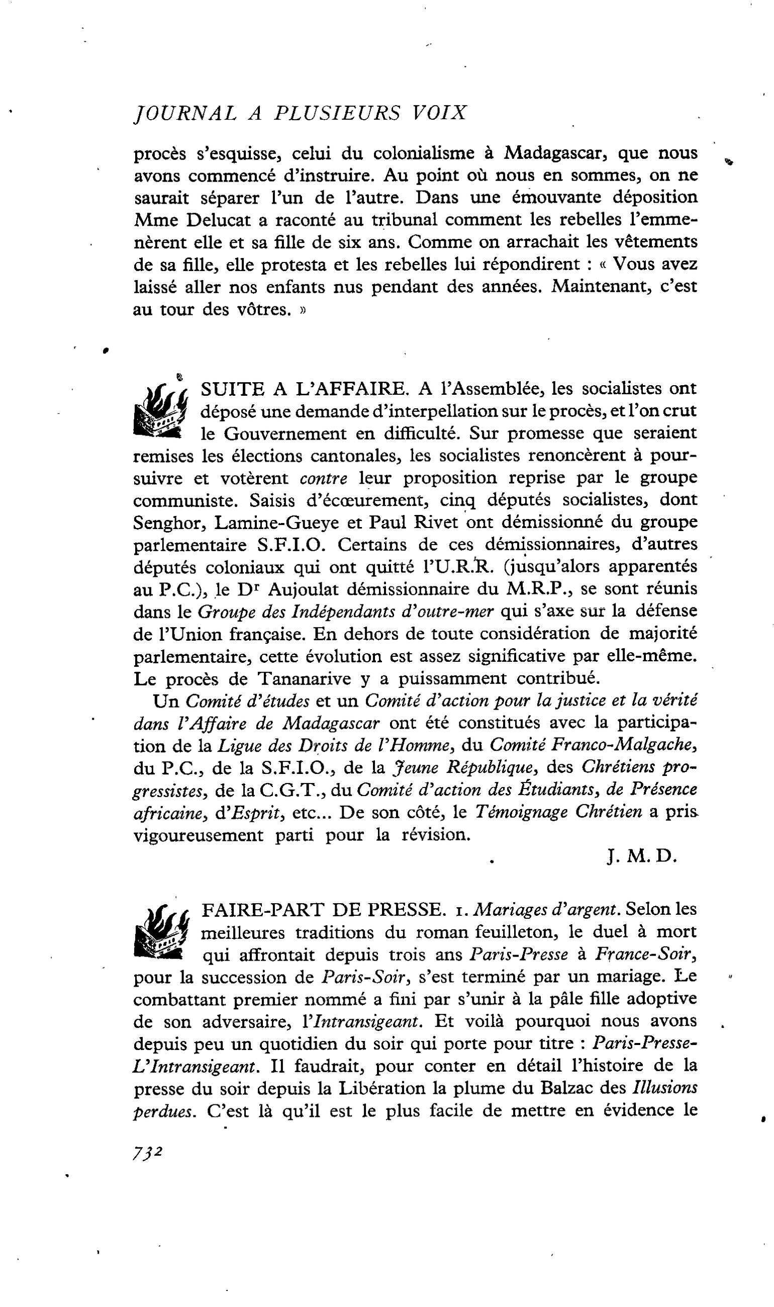 Faire-part de presse