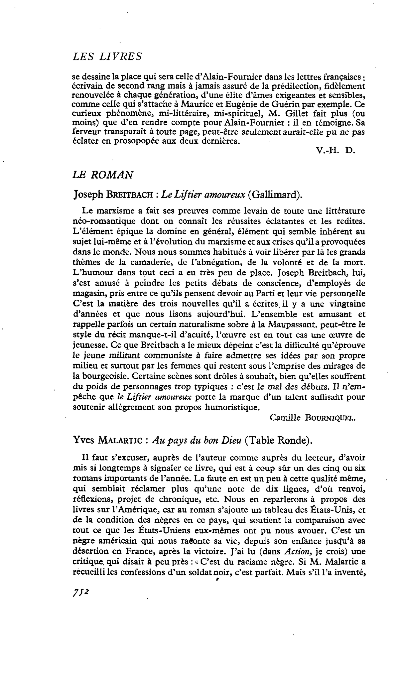 Yves Malartic : Au pays du bon Dieu