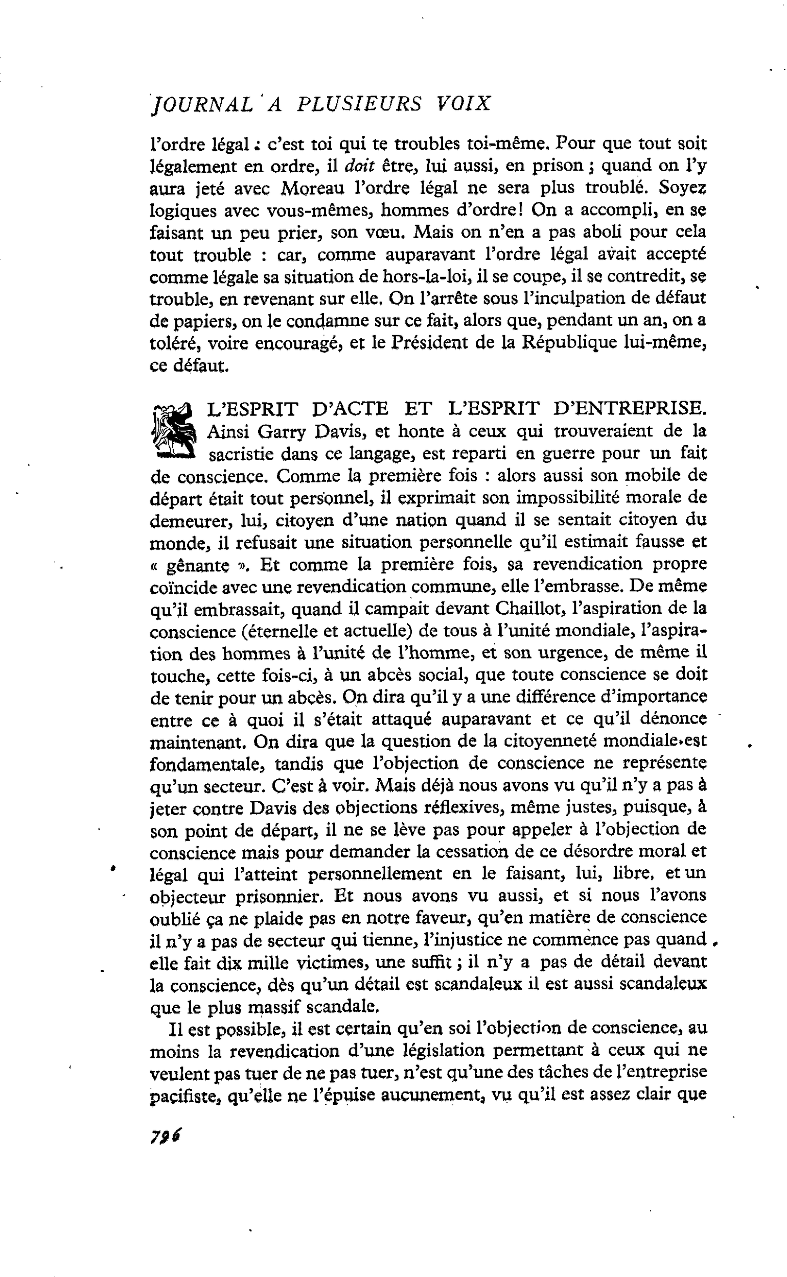 L’ESPRIT D’ACTE ET L’ESPRIT D’ENTREPRISE