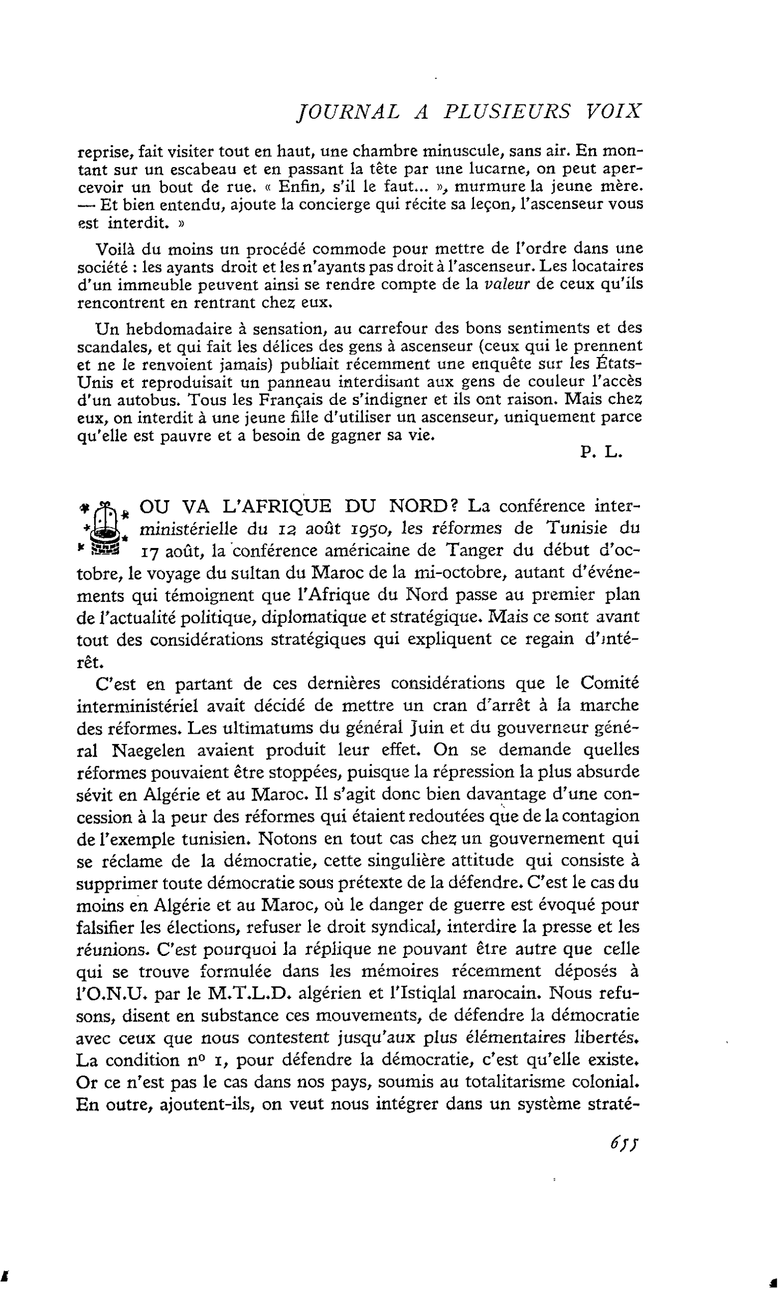 OU VA L’AFRIQUE DU NORD ?