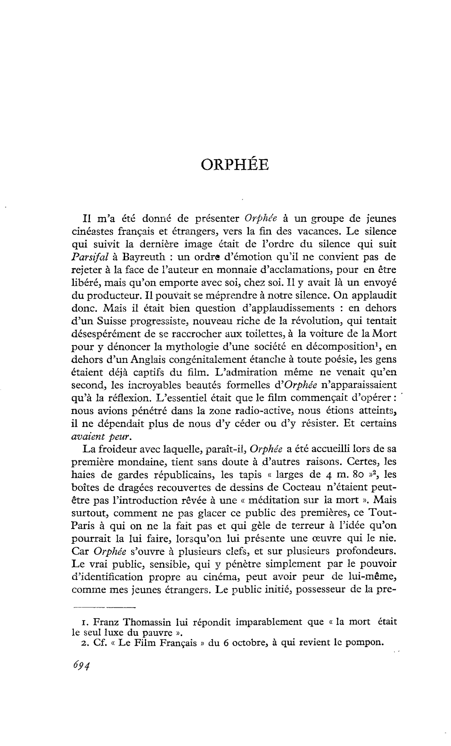 ORPHEE