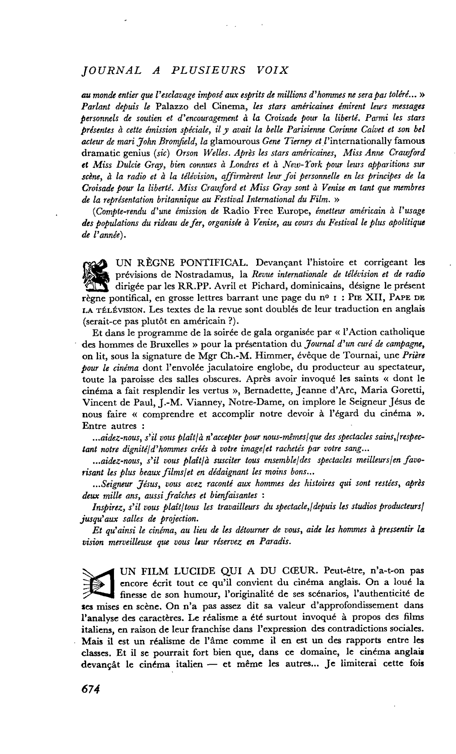 UN RÈGNE PONTIFICAL