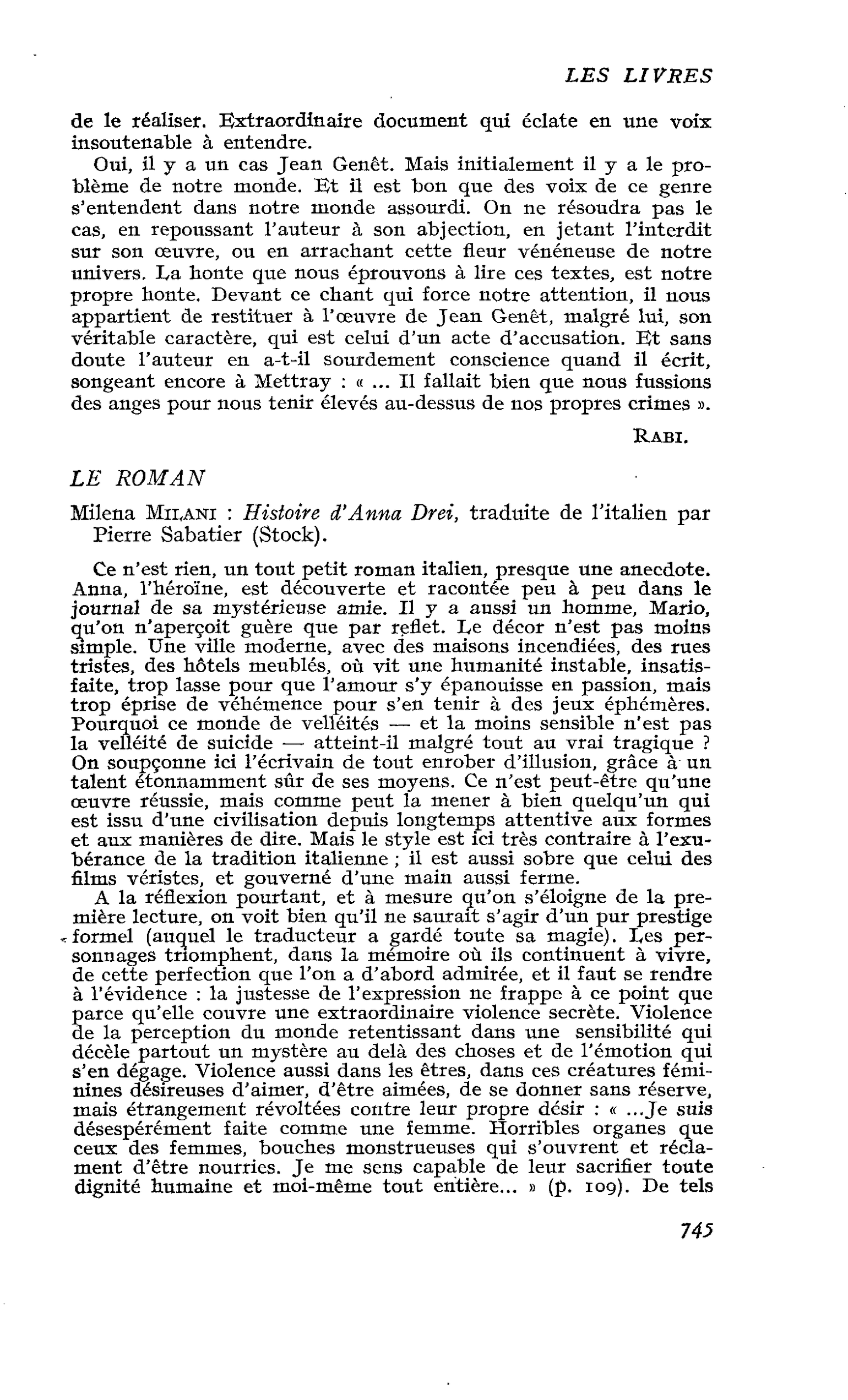 Milena Milani : Histoire d’Anna Drei