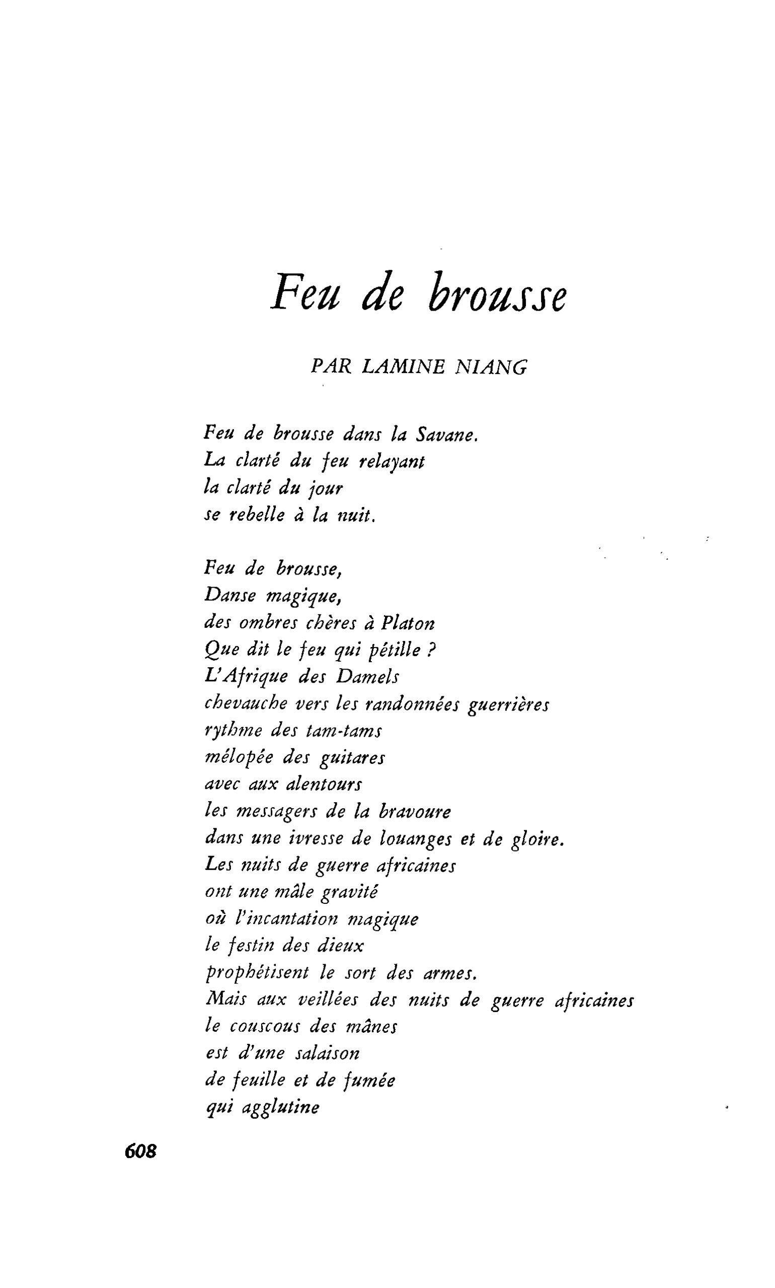 Feu de brousse