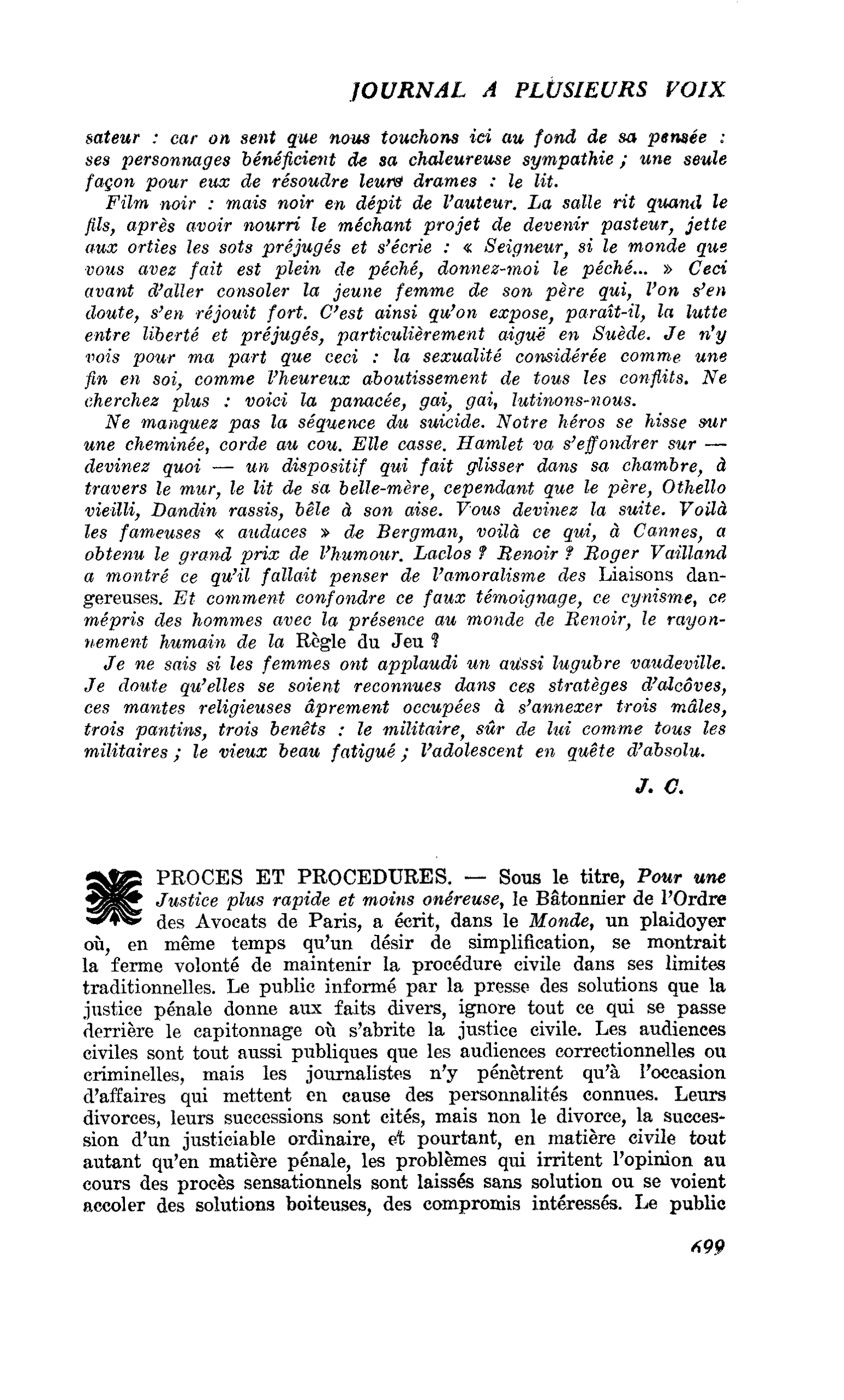 PROCES ET PROCEDURES