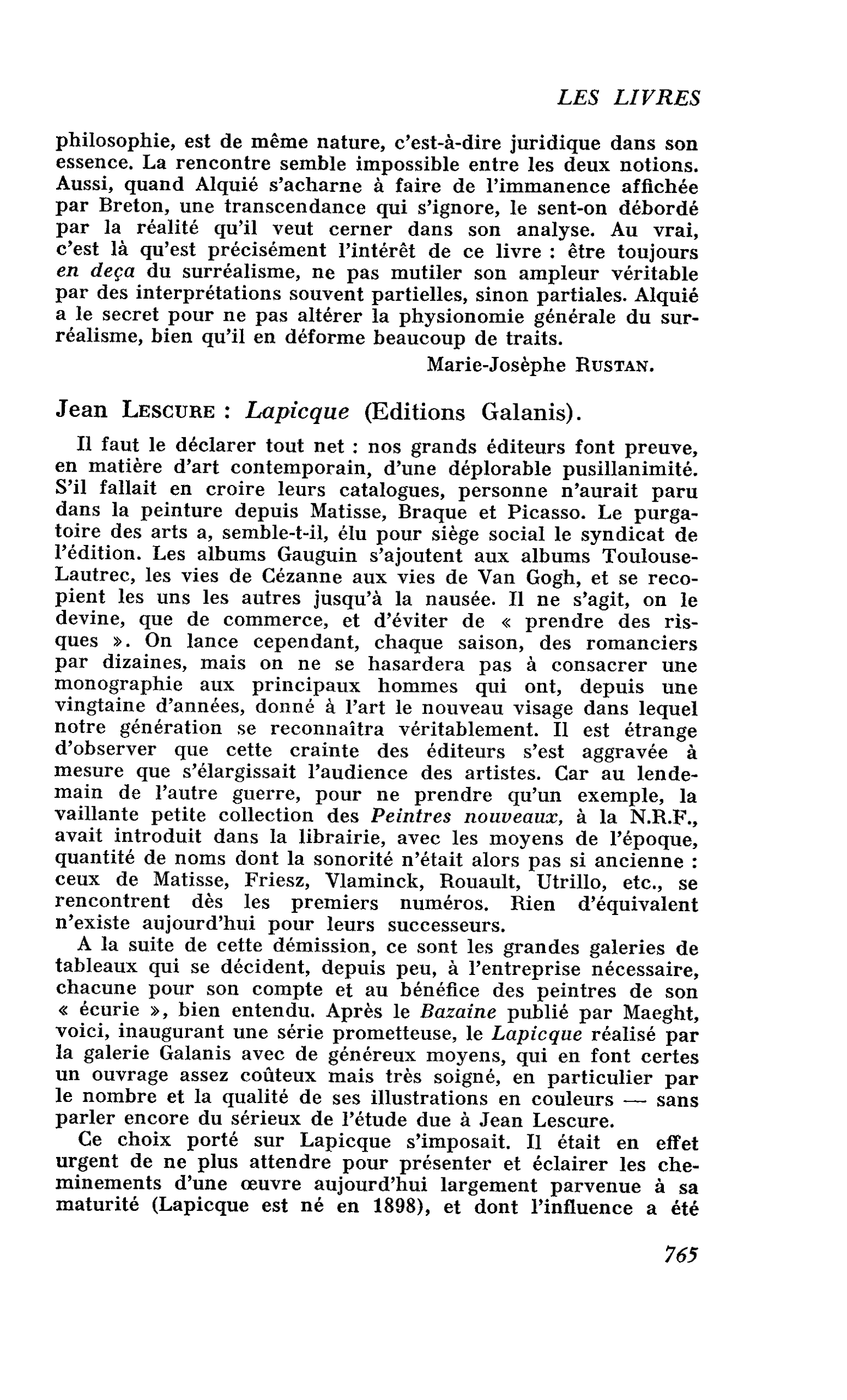 Jean Lescure : Lapicque
