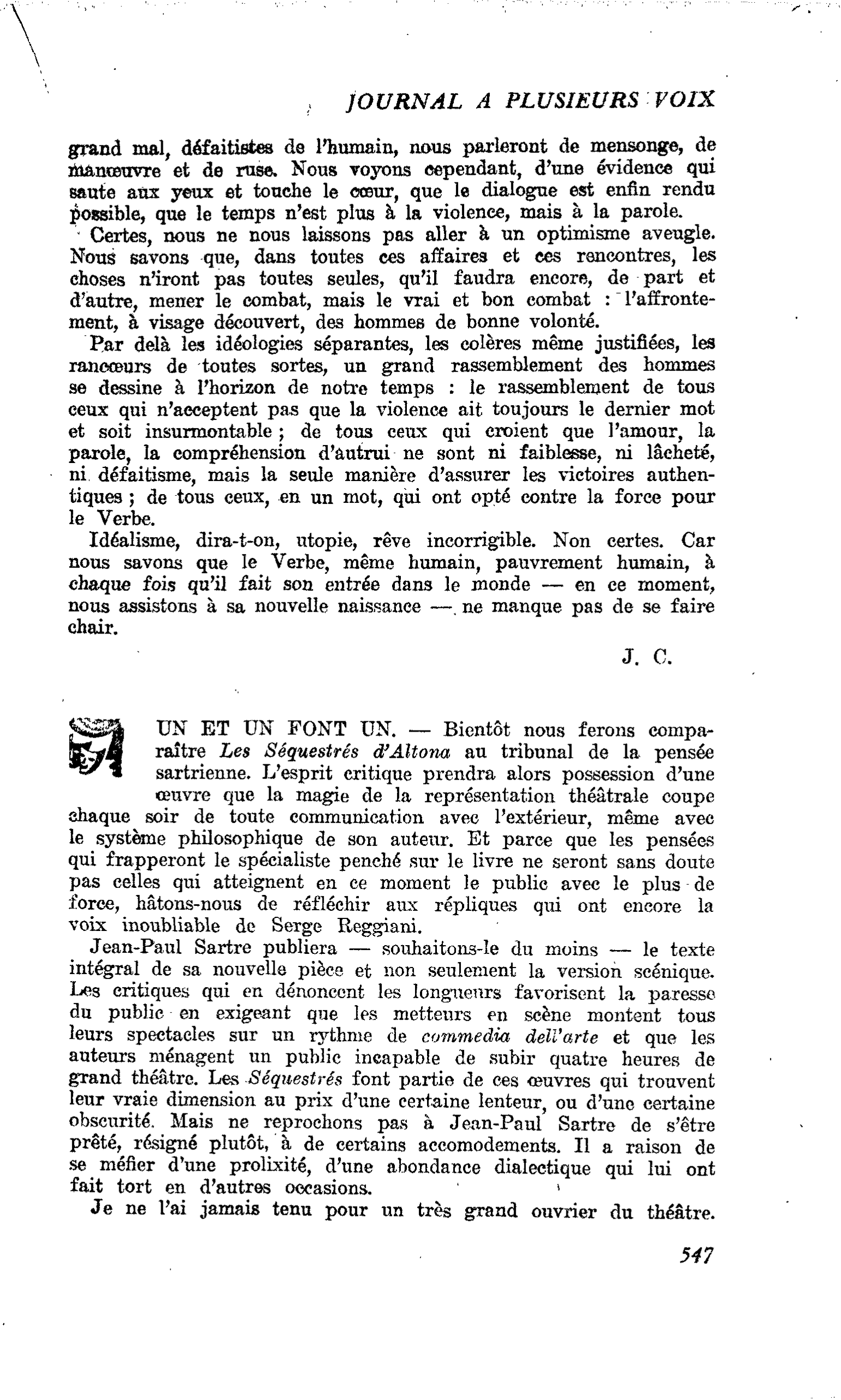 UN ET UN FONT UN