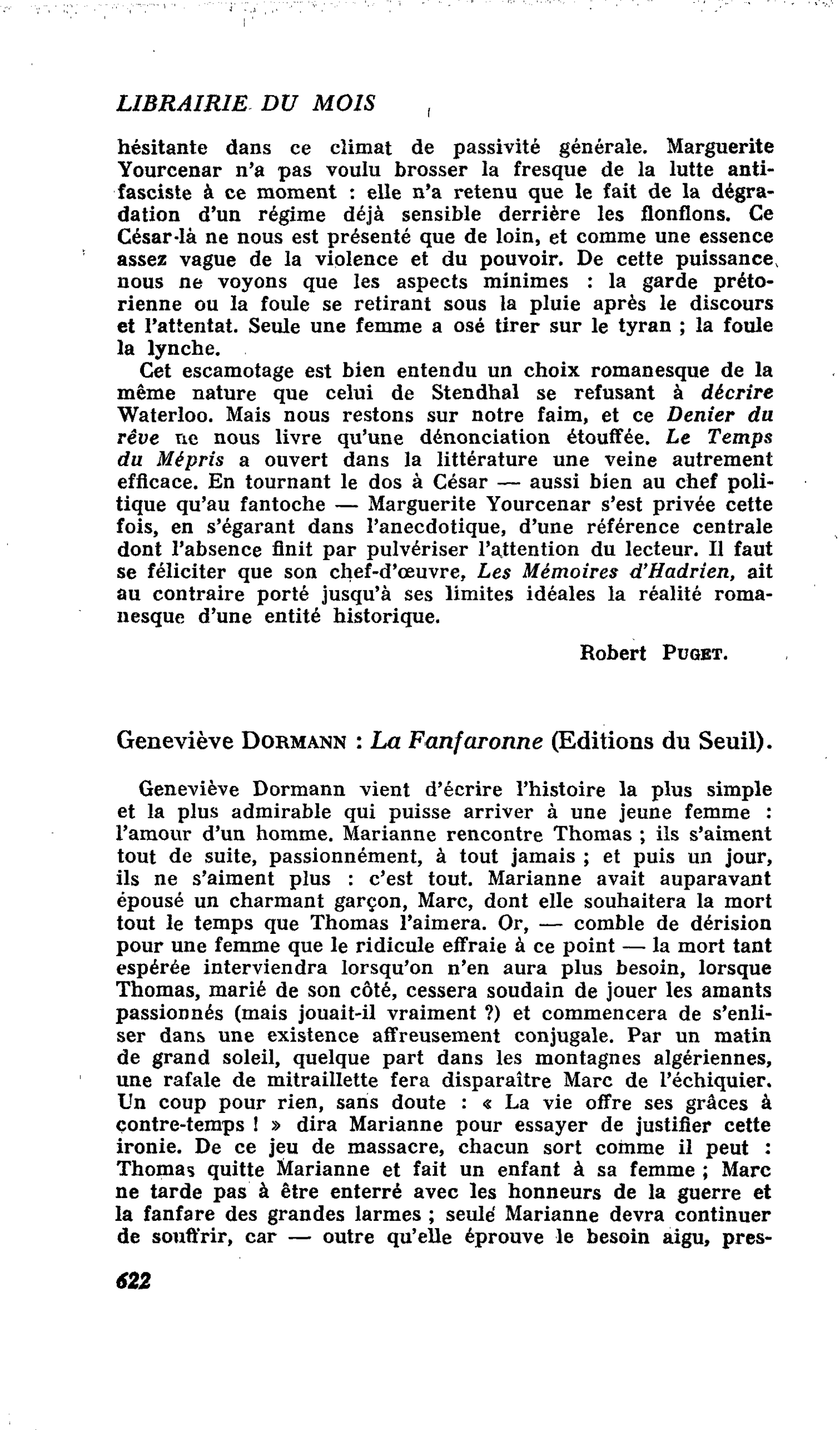 Geneviève Dormann : La Fanfaronne