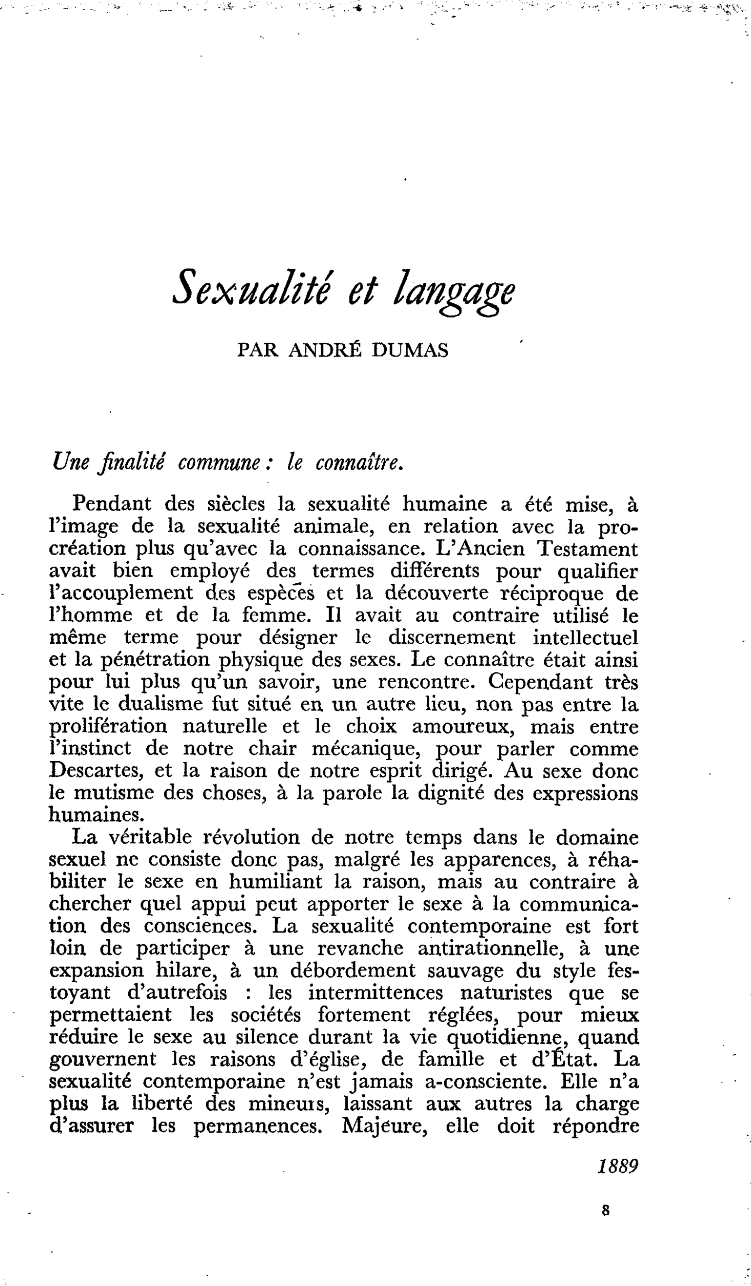 Sexualité et langage