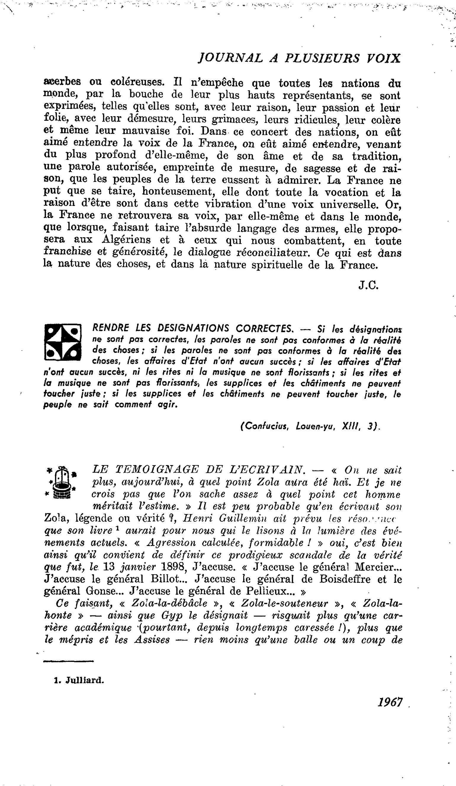 RENDRE LES DESIGNATIONS CORRECTES