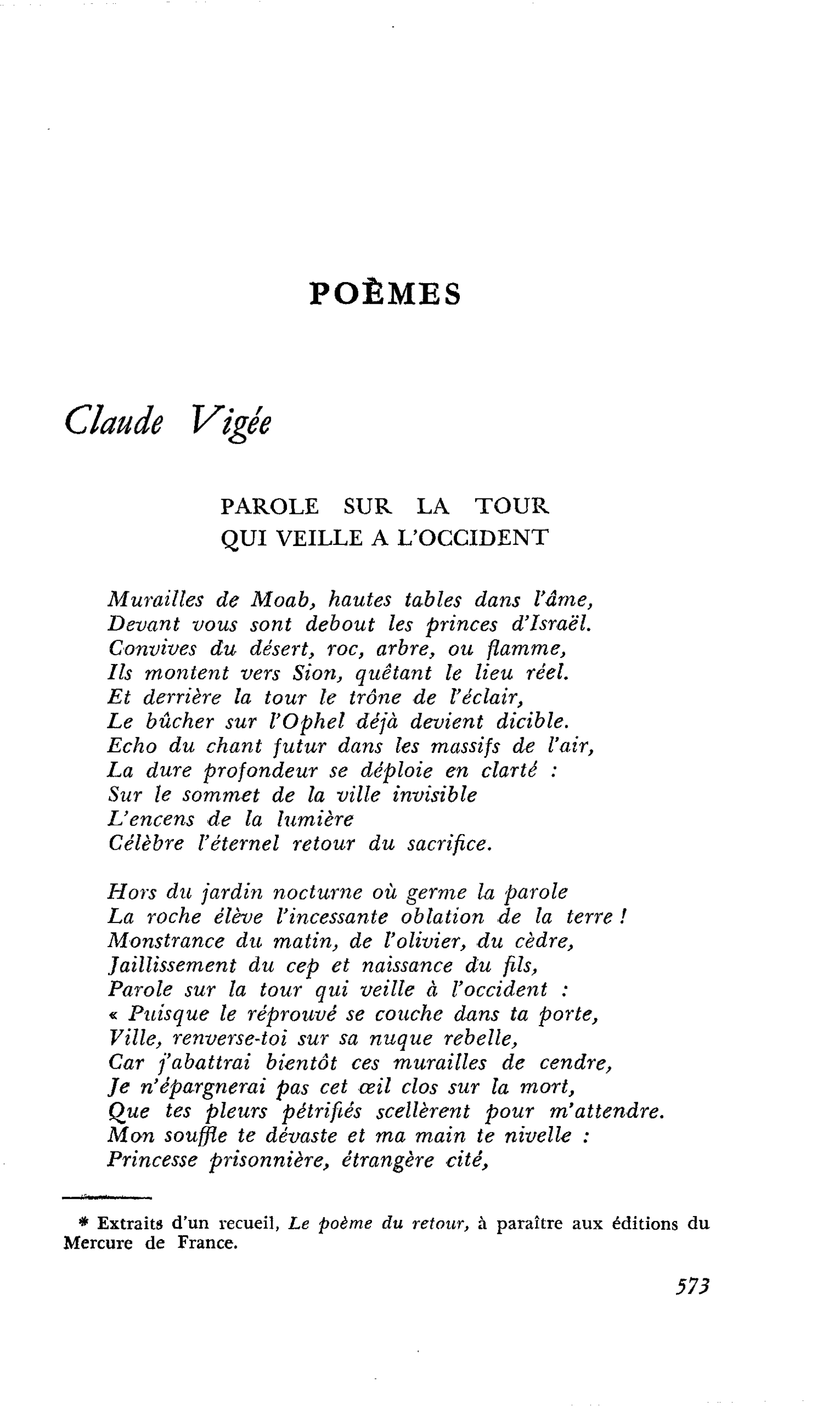 POÈMES