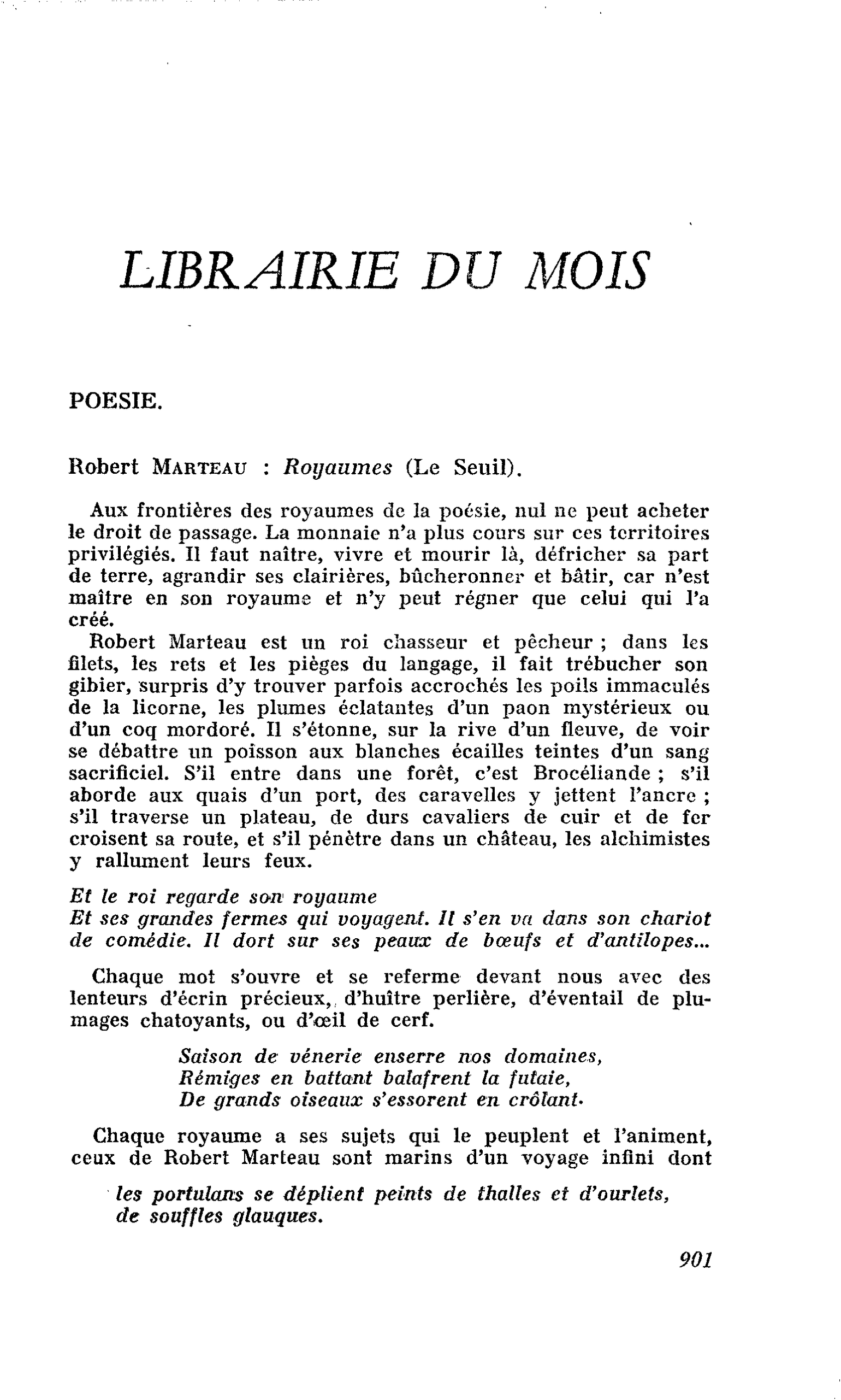 Robert Marteau : Royaumes