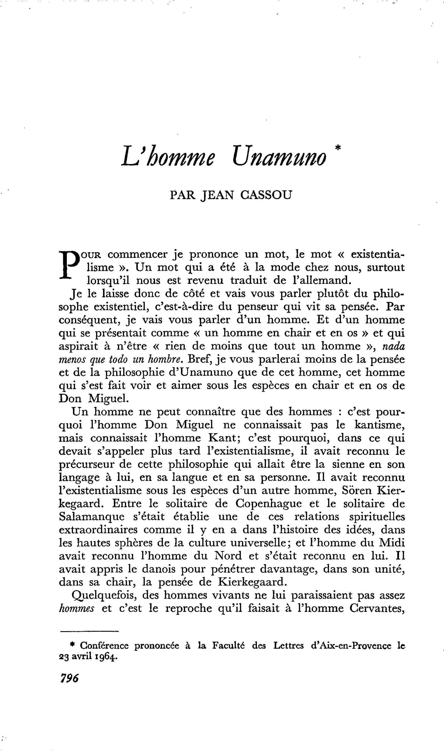 L’homme Unamuno