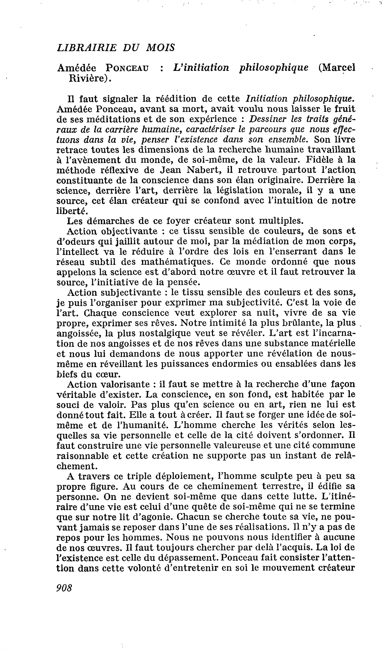 Amédée Ponceau : L’initiation philosophique