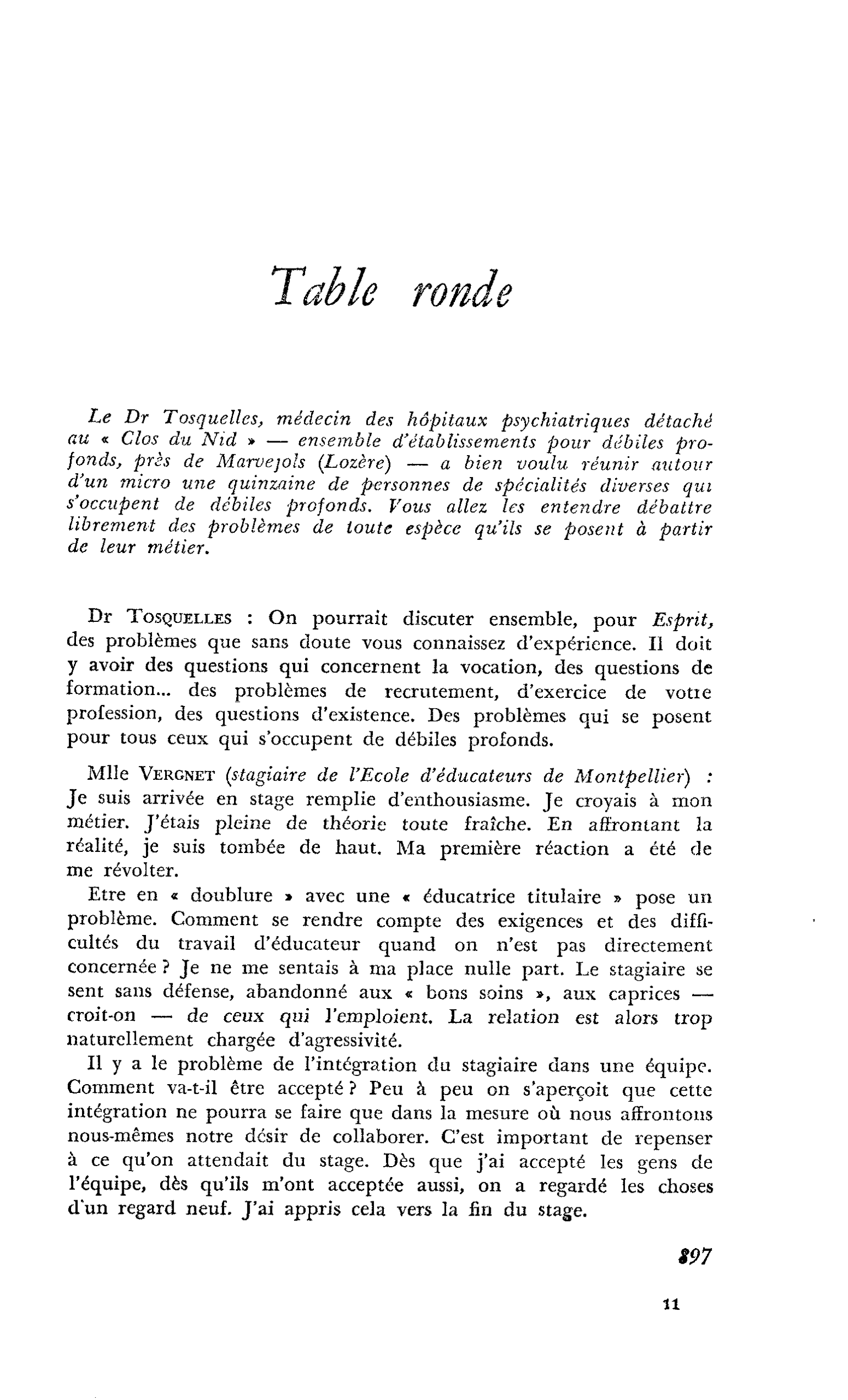 Table ronde