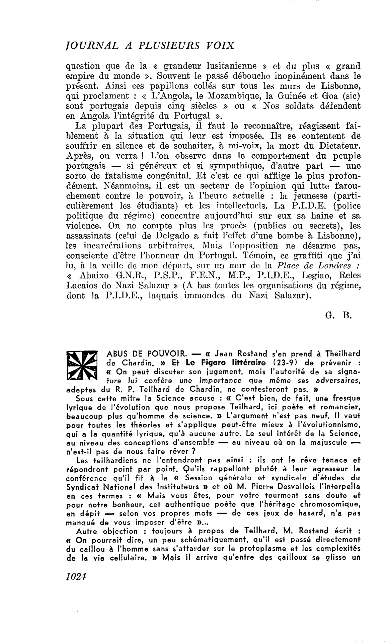 ABUS DE POUVOIR