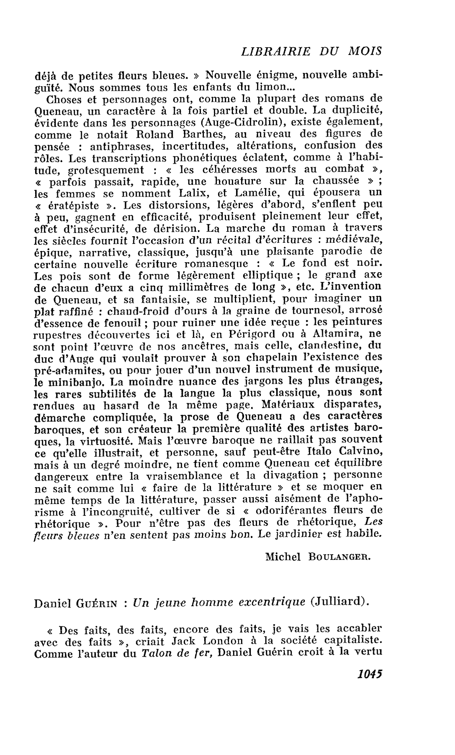 Daniel Guérin : Un jeune homme excentrique