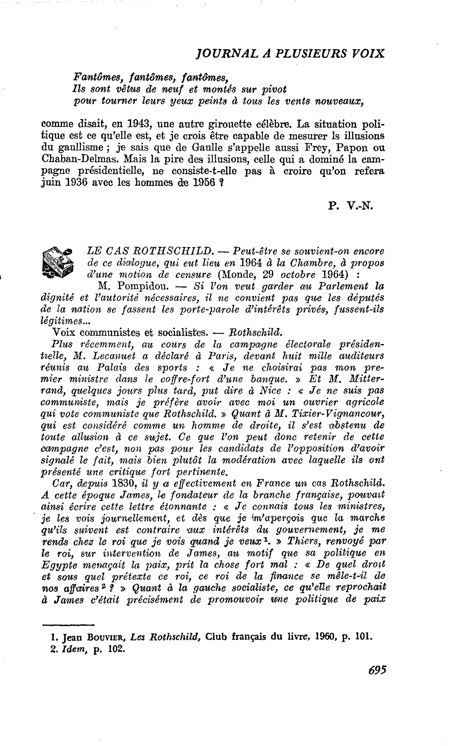 LE CAS ROTHSCHILD