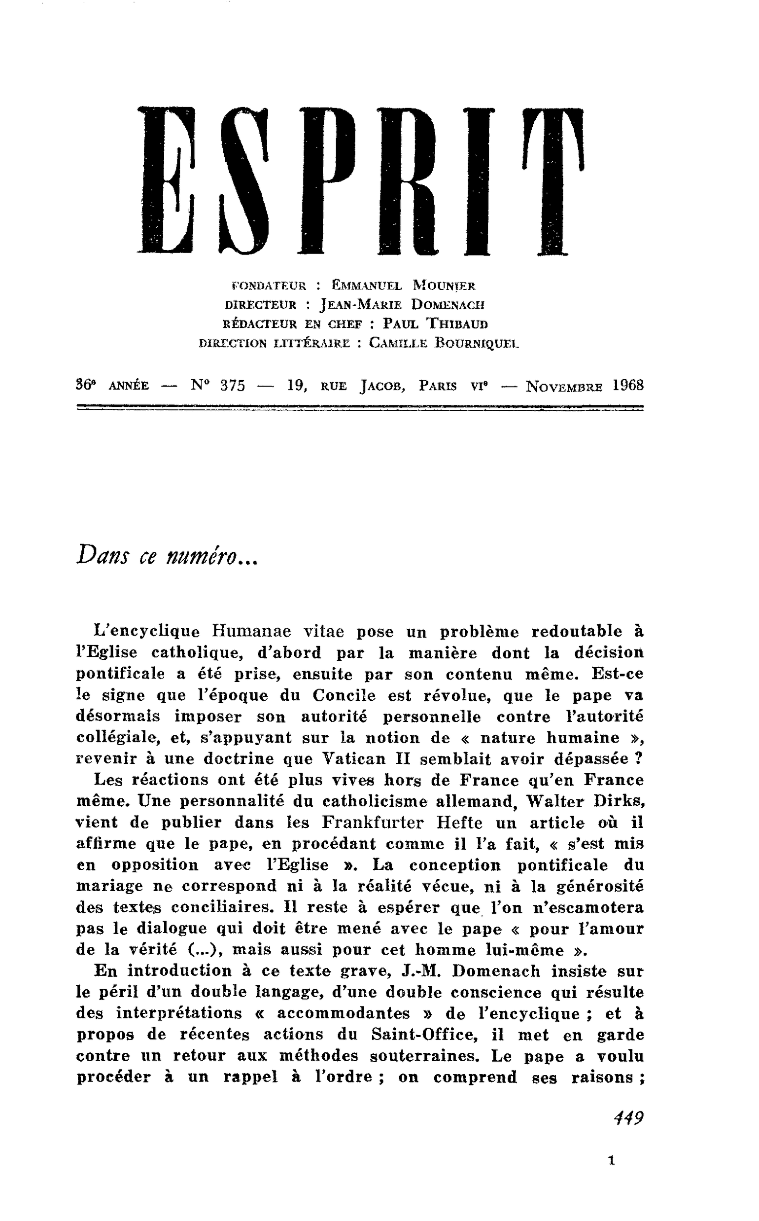 Dans ce numéro…