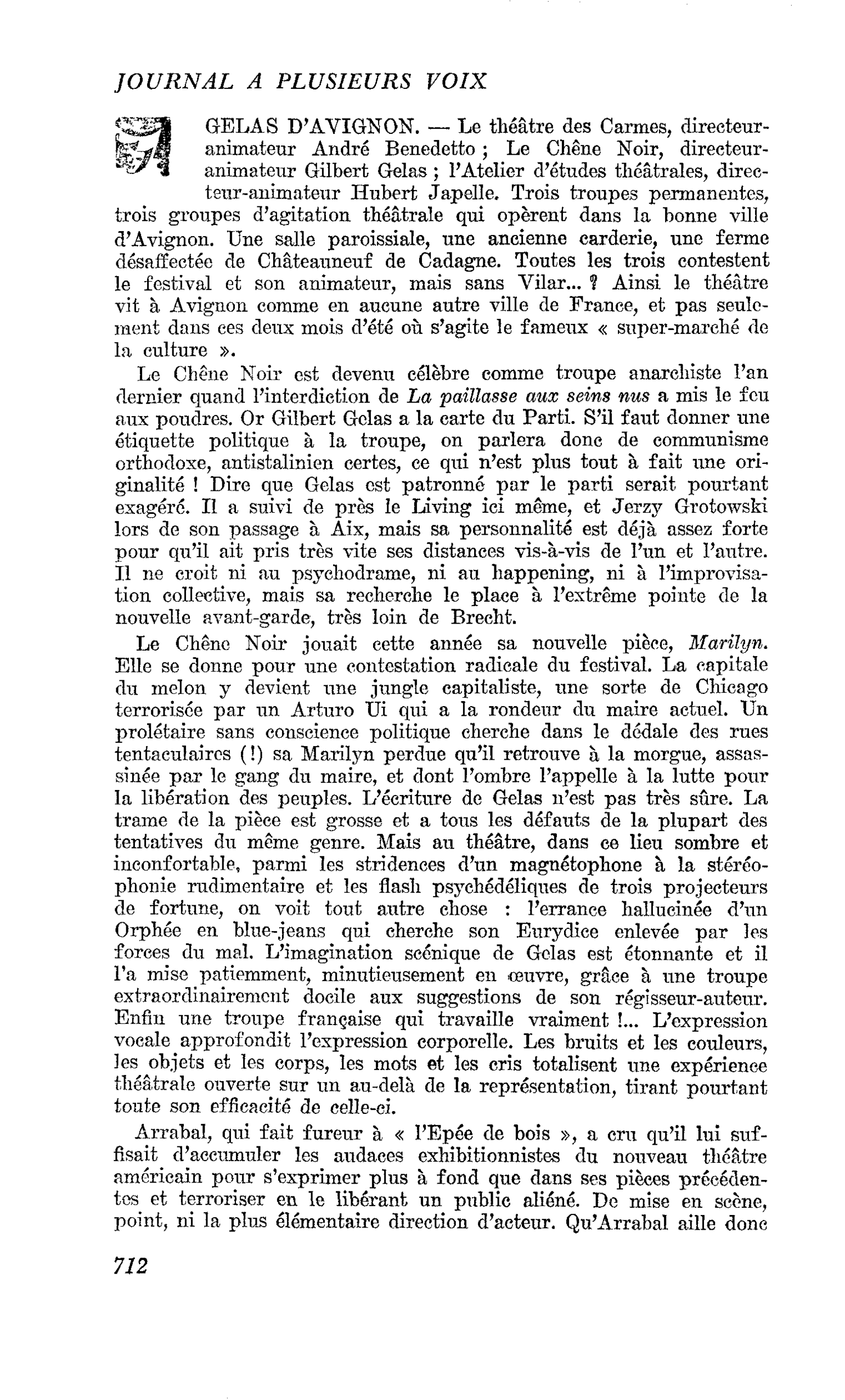 GELAS D’AVIGNON