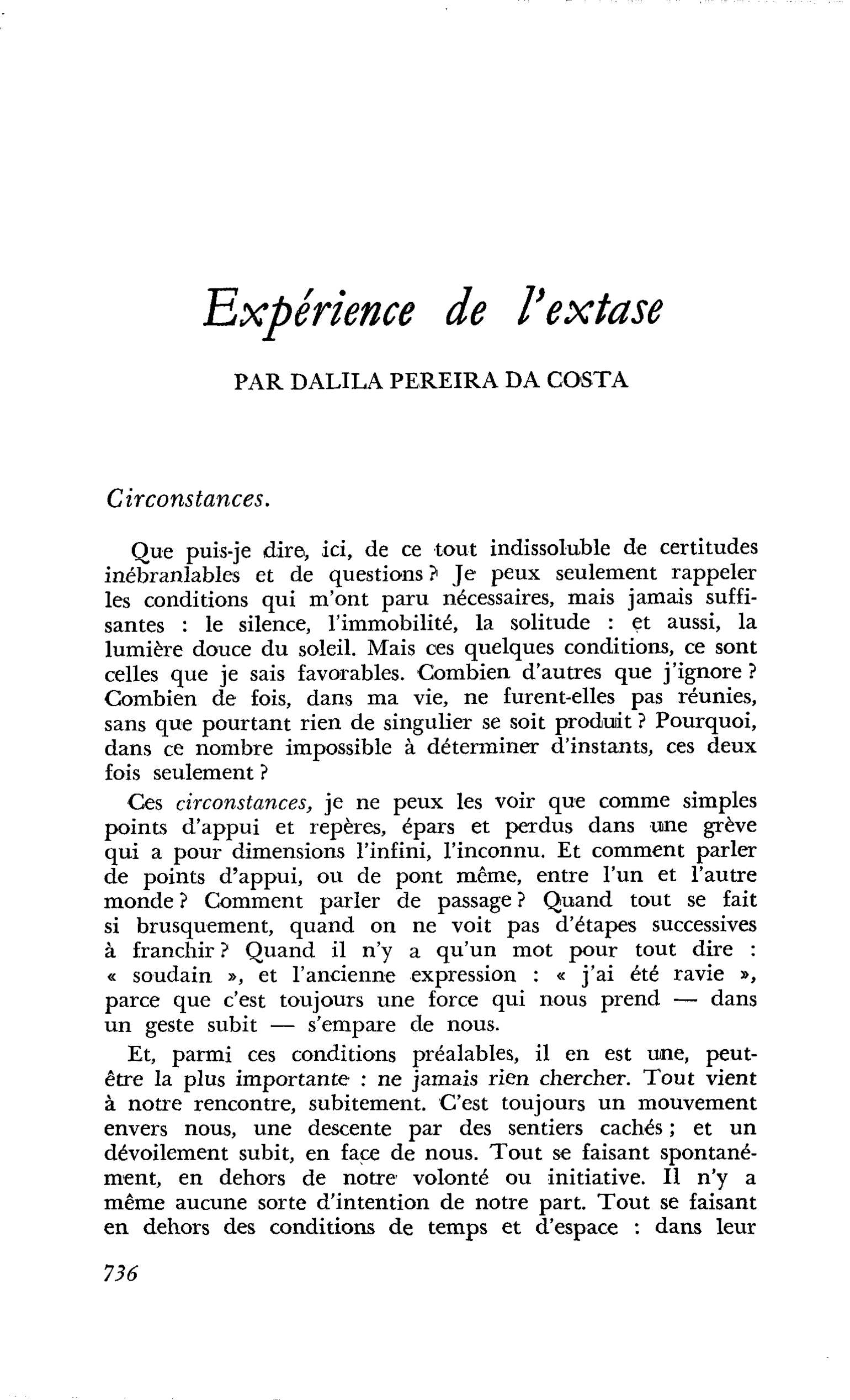 Expérience de l’extase
