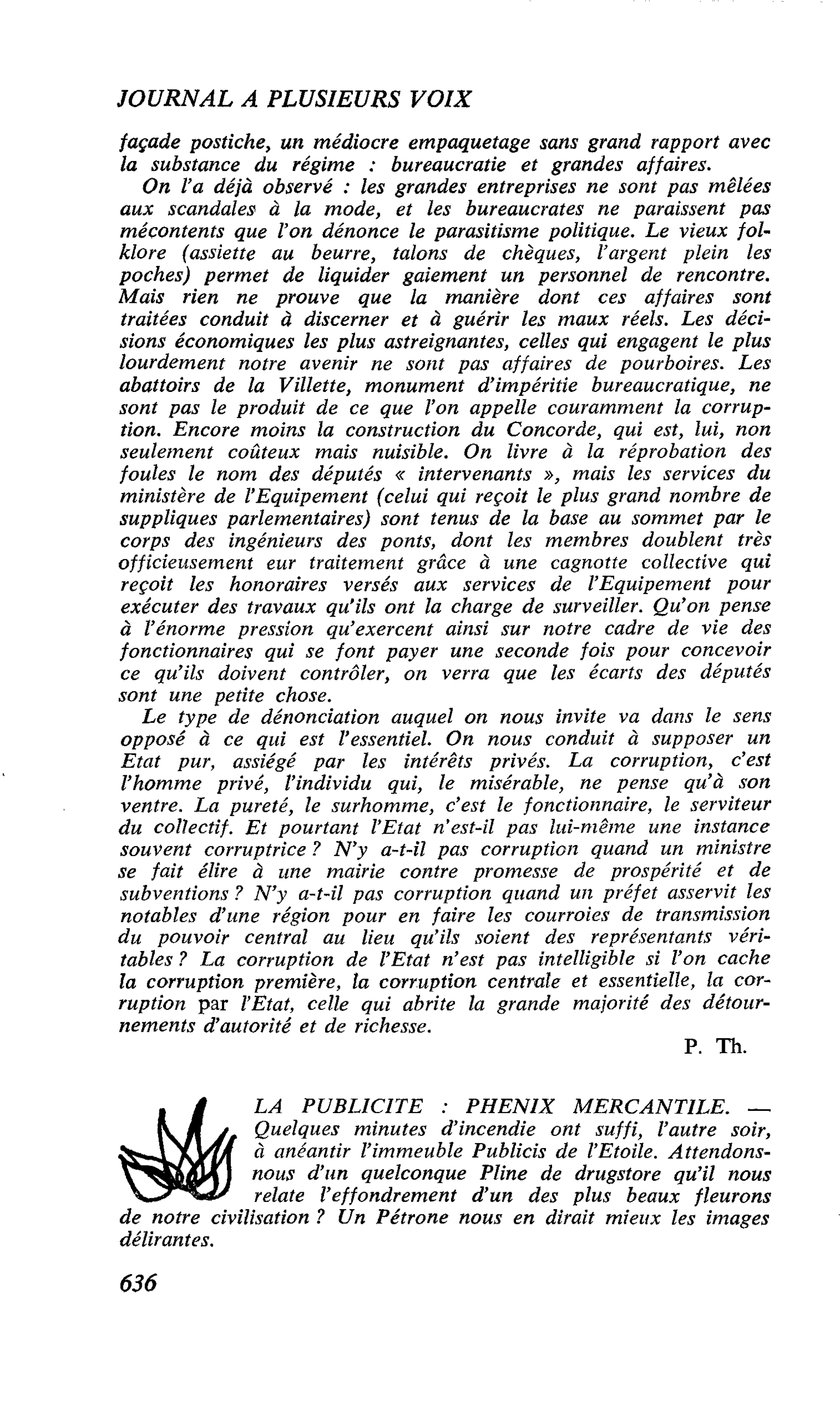 LA PUBLICITE : PHENIX MERCANTILE