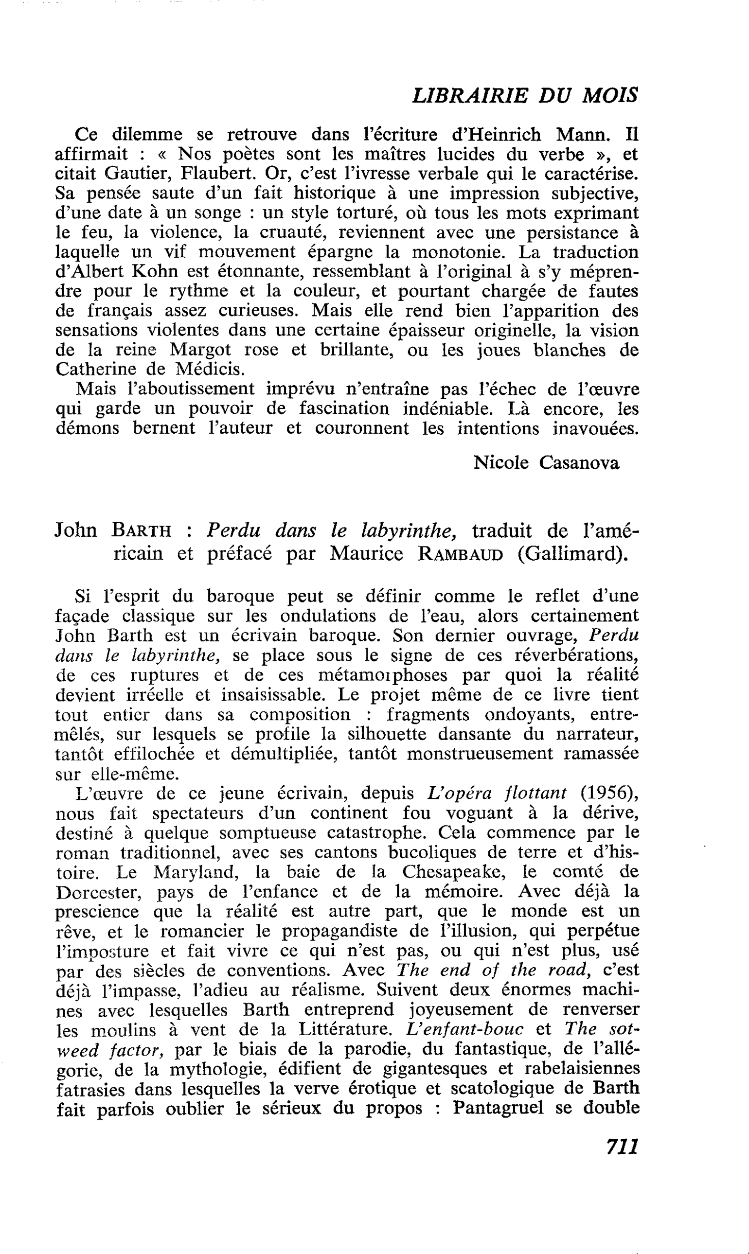 John Barth : Perdu dans le labyrinthe