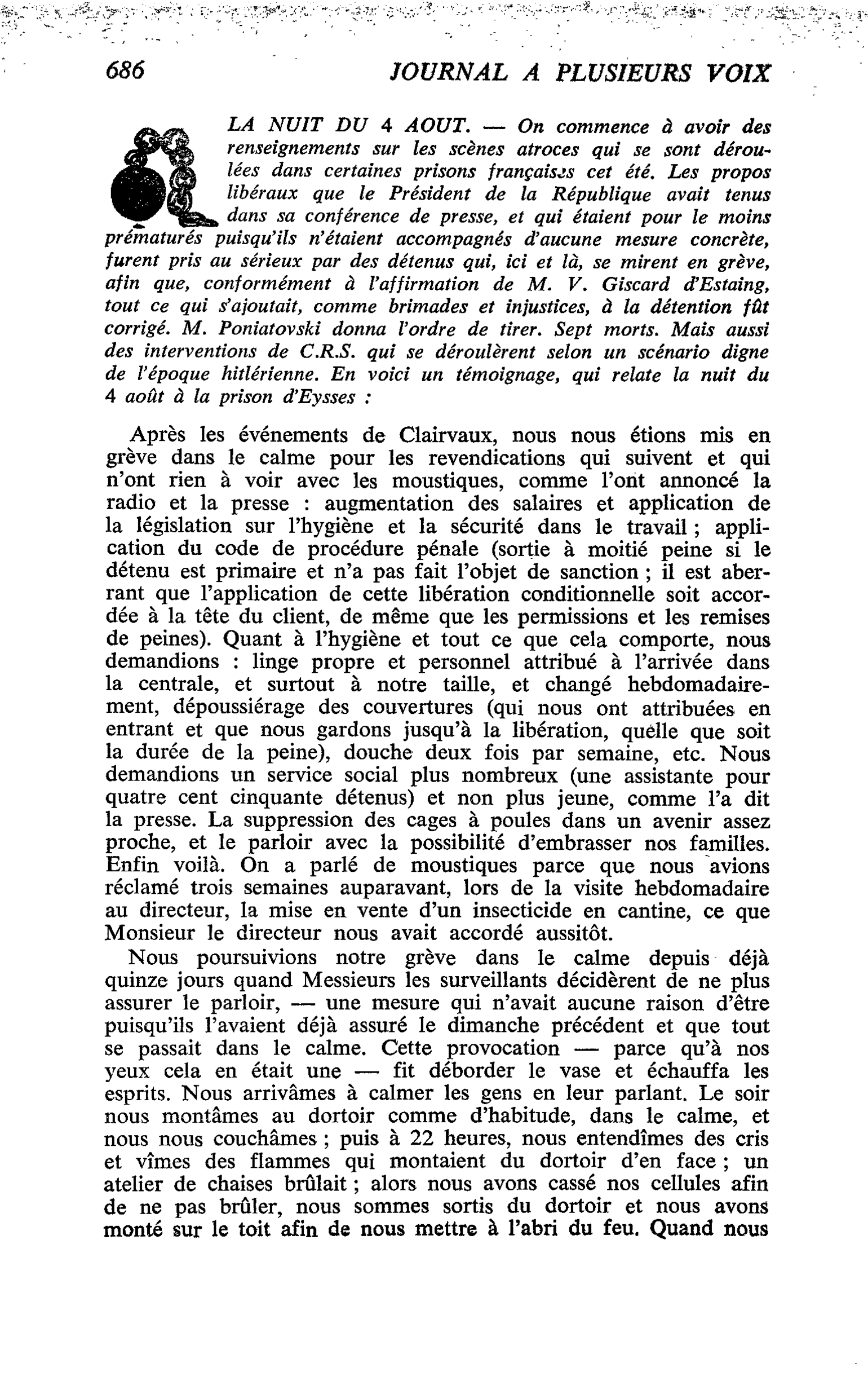 LA NUIT DU 4 AOUT
