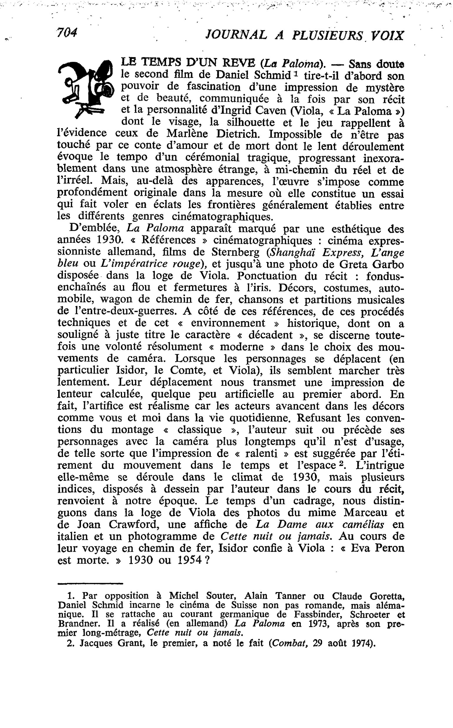 LE TEMPS D’UN REVE (La Paloma)