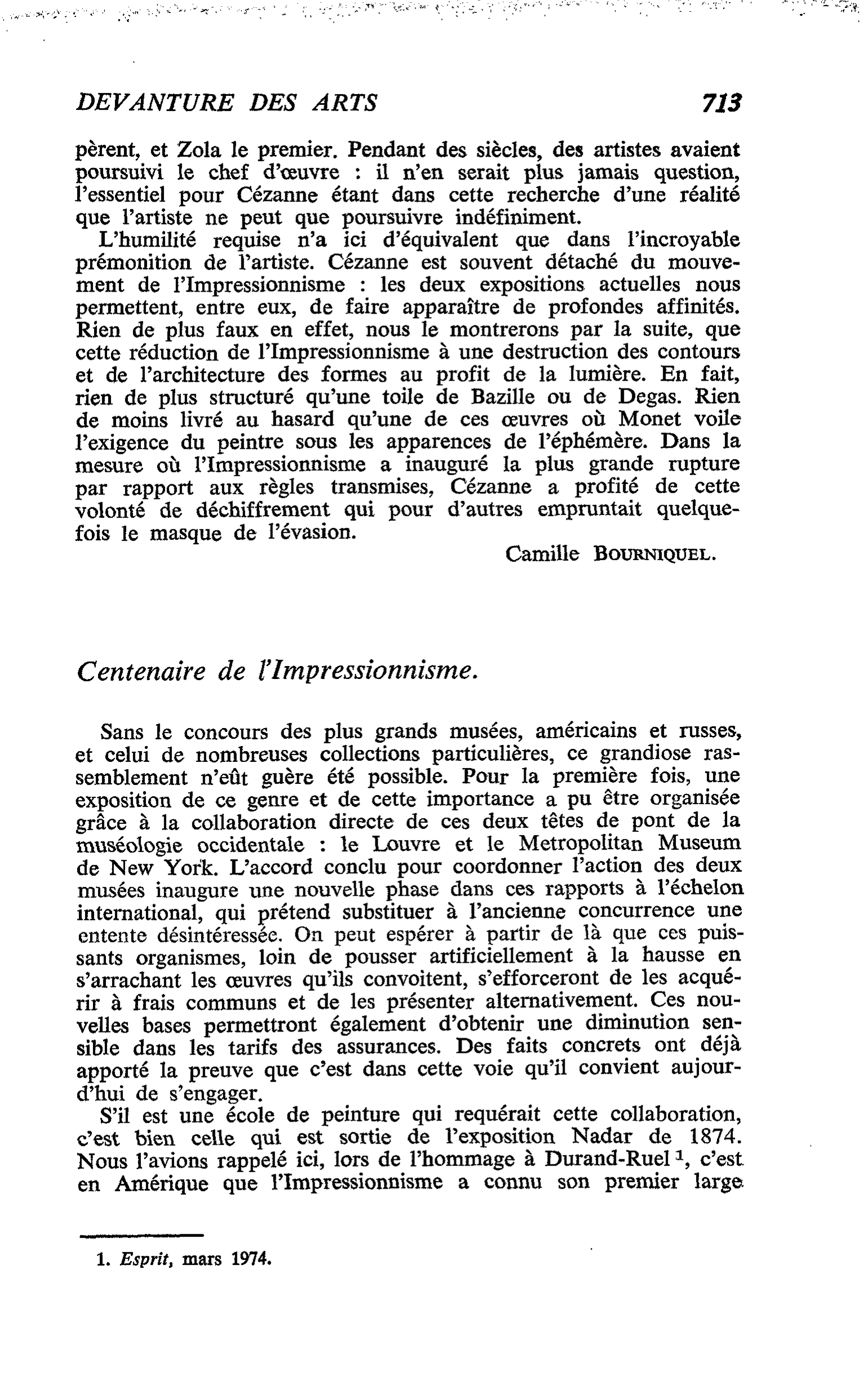 Centenaire de l’Impressionnisme