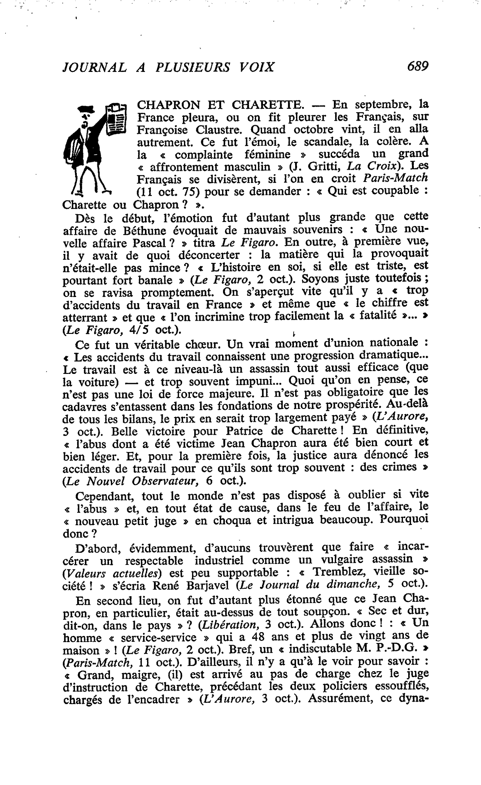 CHAPRON ET CHARETTE