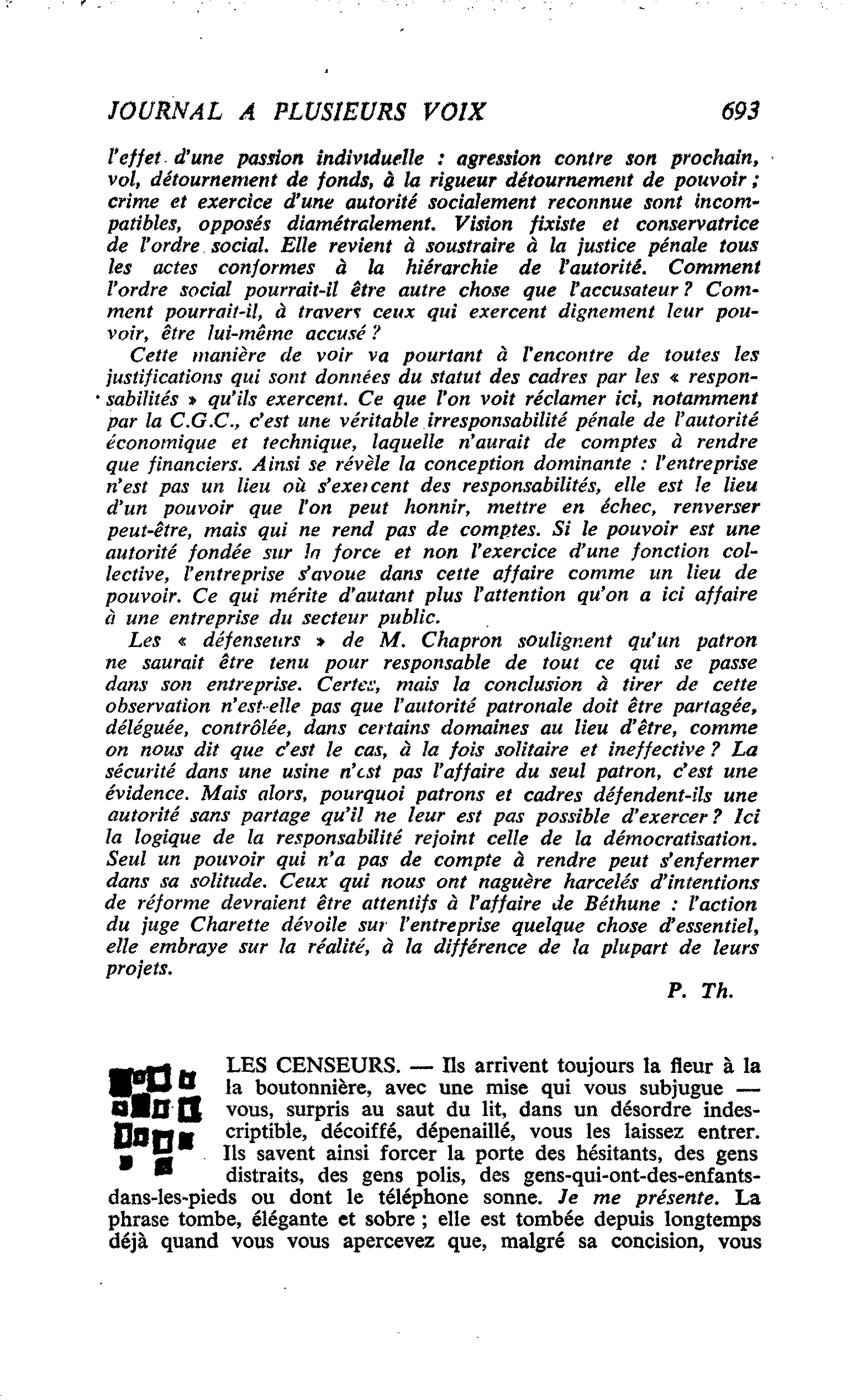 LES CENSEURS