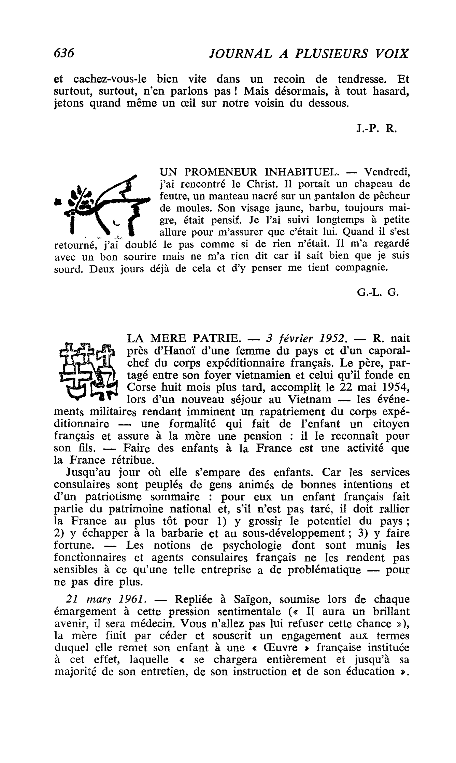 UN PROMENEUR INHABITUEL