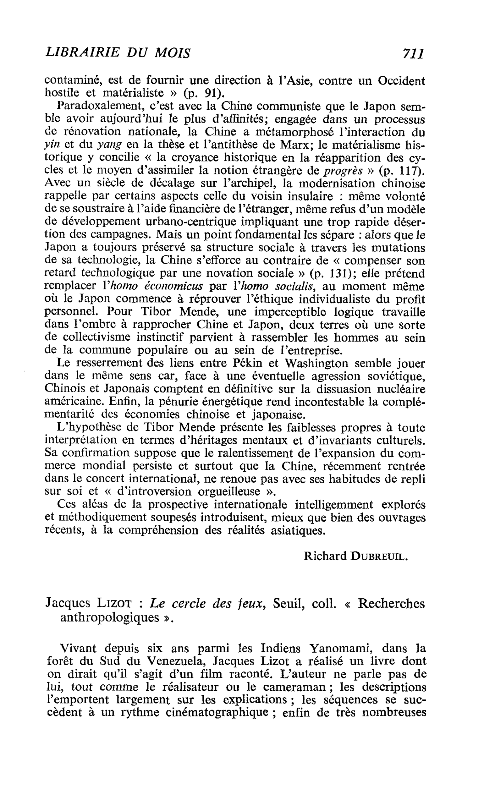 Jacques Lizot : Le cercle des jeux, 