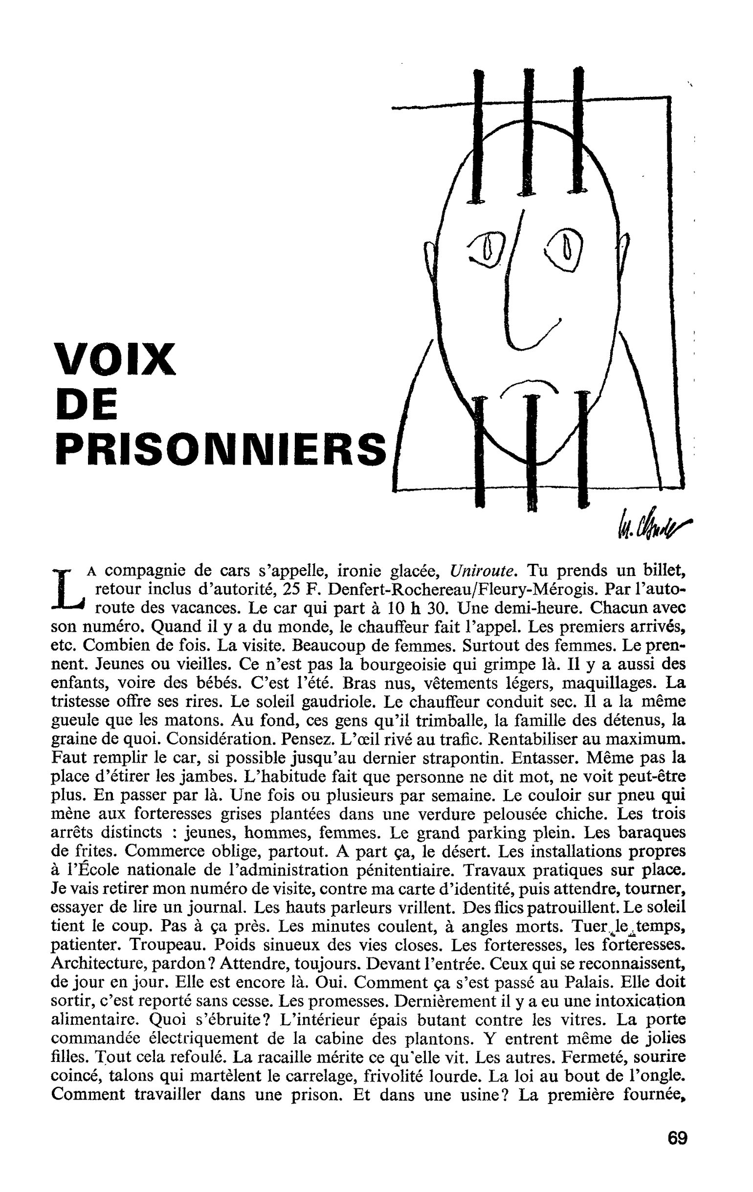 Voix de prisonniers