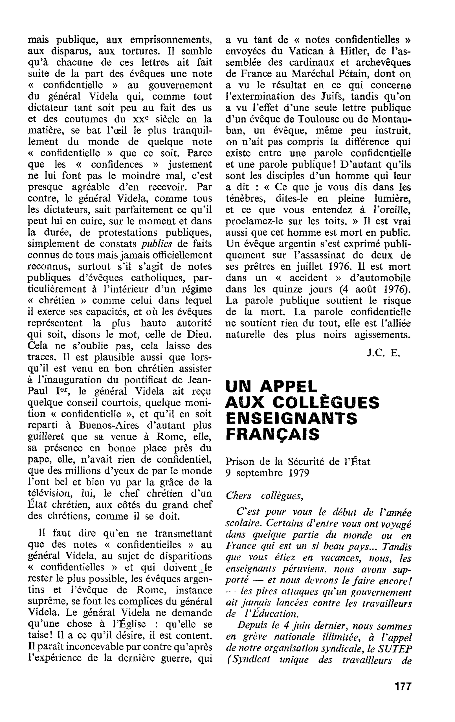 UN APPEL AUX COLLÈGUES ENSEIGNANTS FRANÇAIS