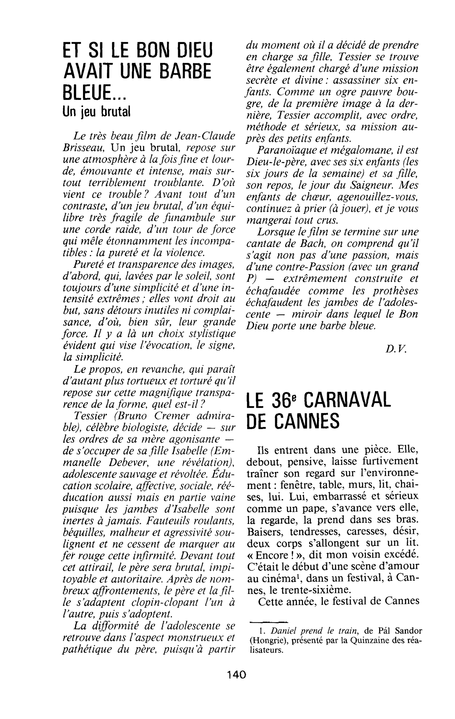 LE 36e CARNAVAL DE CANNES