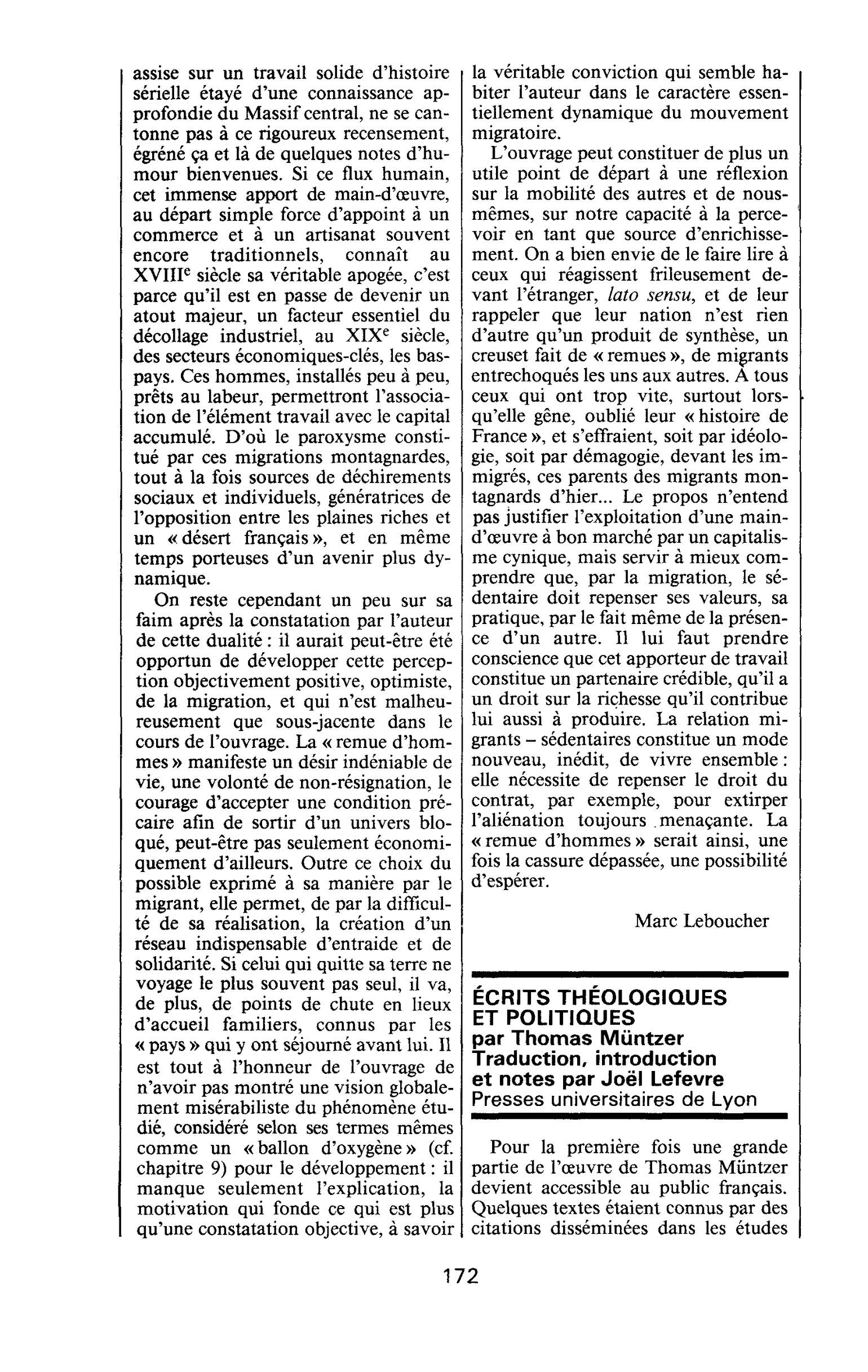 ÉCRITS THÉOLOGIQUES ET POLITIQUES par Thomas Müntzer