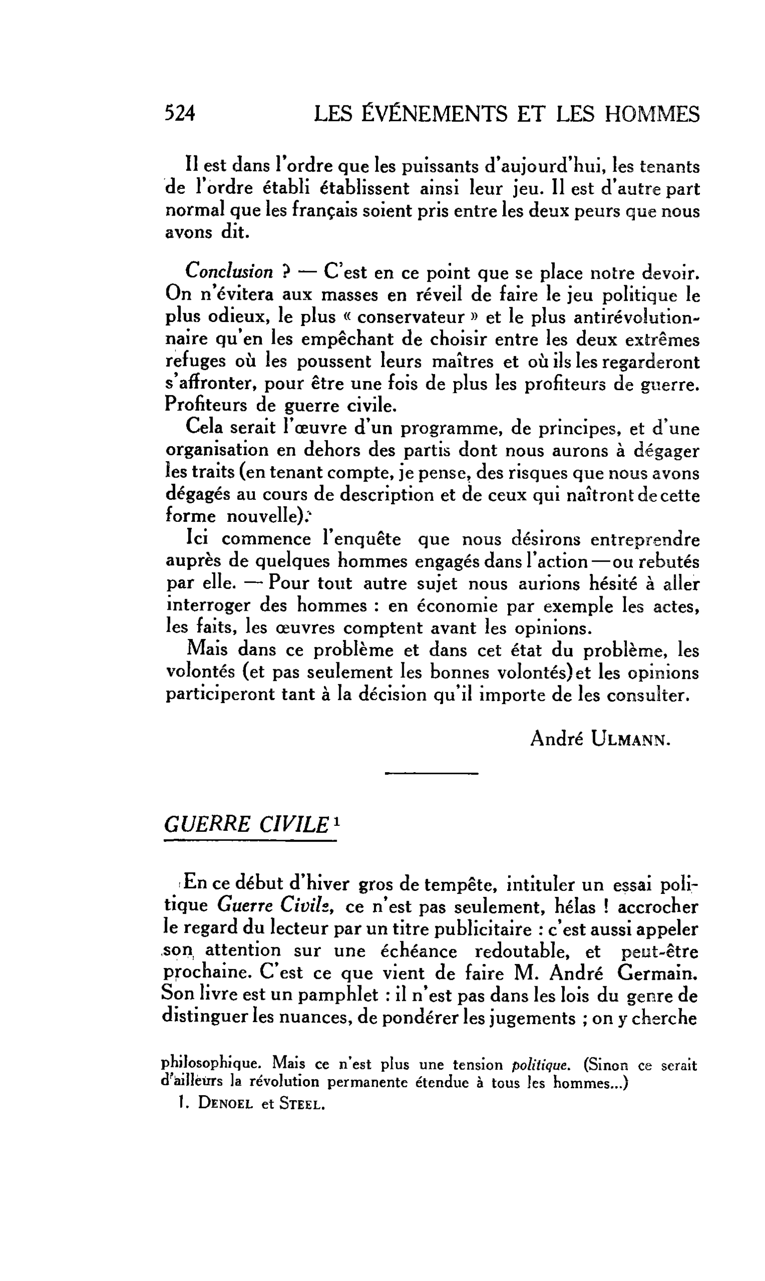LES ARTS : GUERRE CIVILE